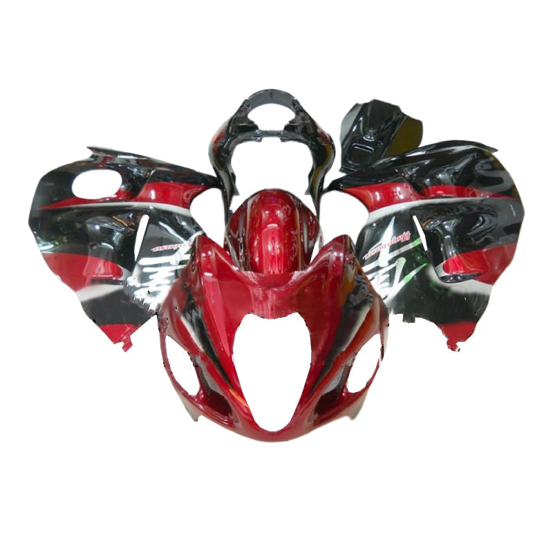 Amotopart Suzuki Hayabusa GSXR1300 1999-2007 G-Black&Red Kit