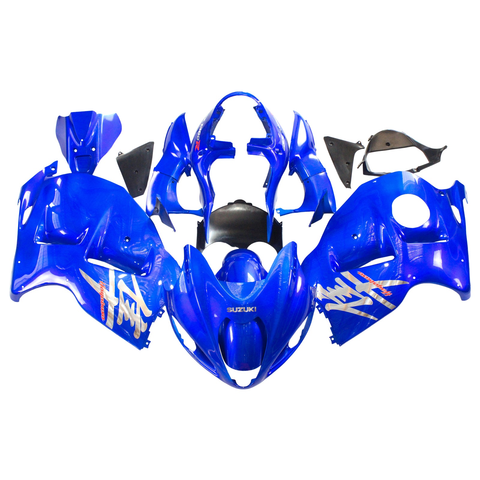 Amotopart 1999-2007 Suzuki Hayabusa GSX1300R Fairing Blue&Letter Kit