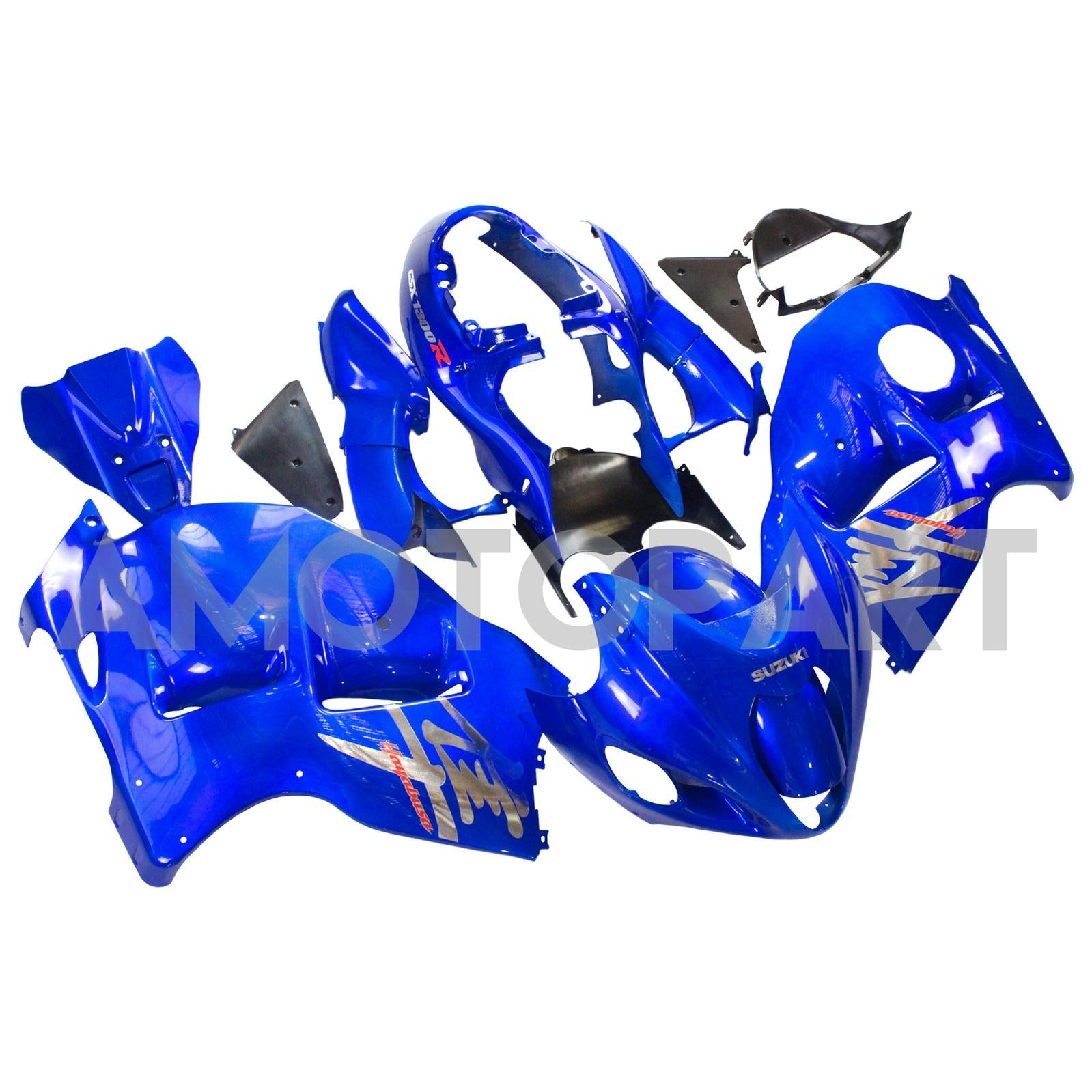Amotopart 1999–2007 Suzuki Hayabusa GSX1300R Verkleidung, Blau&Briefkasten