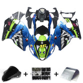 Amotopart 1999-2007 Suzuki Hayabusa GSX1300R Kit de carenado azul y verde