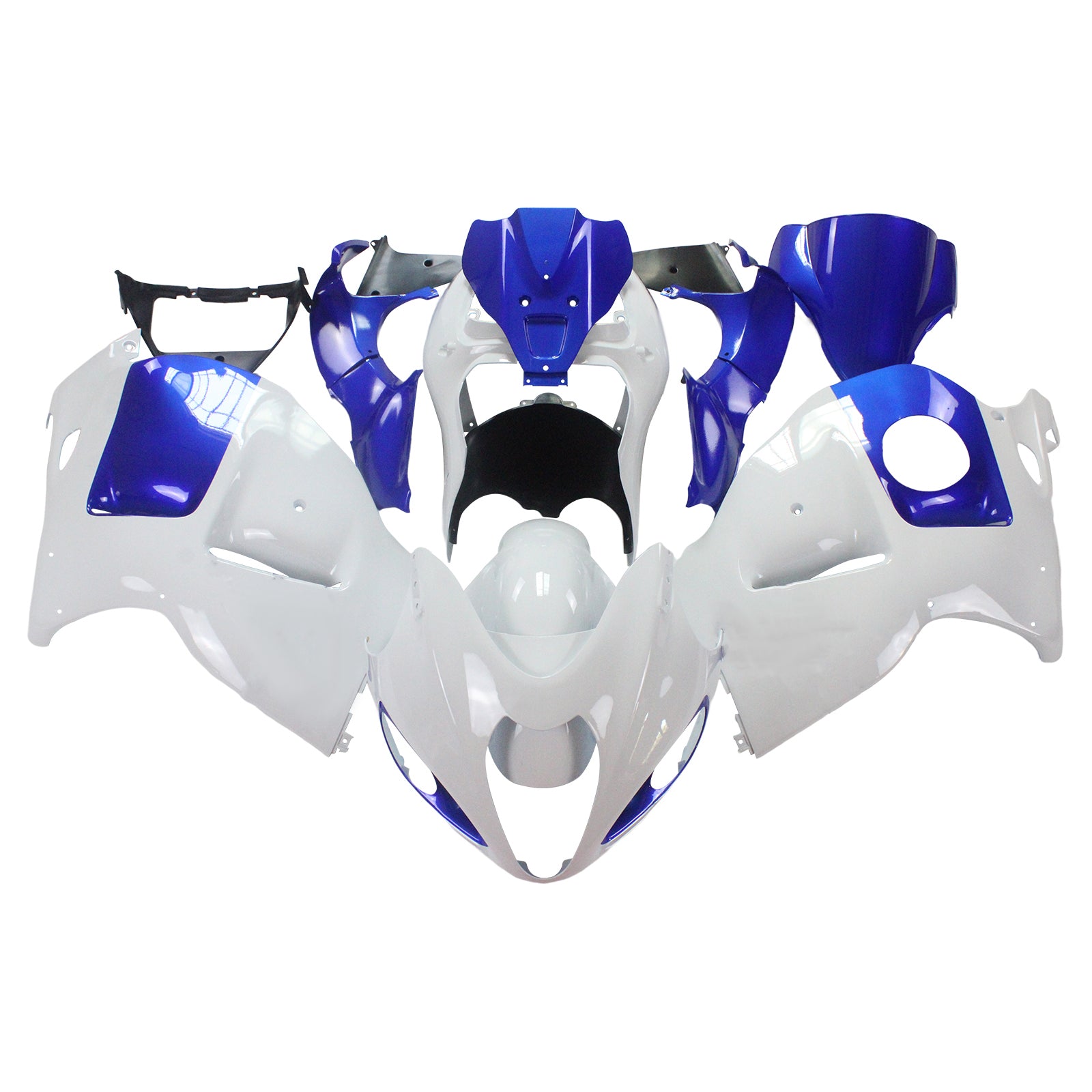 Amotopart 1999-2007 Suzuki Hayabusa GSX1300R FAIRING WHITE & BLUE KIT