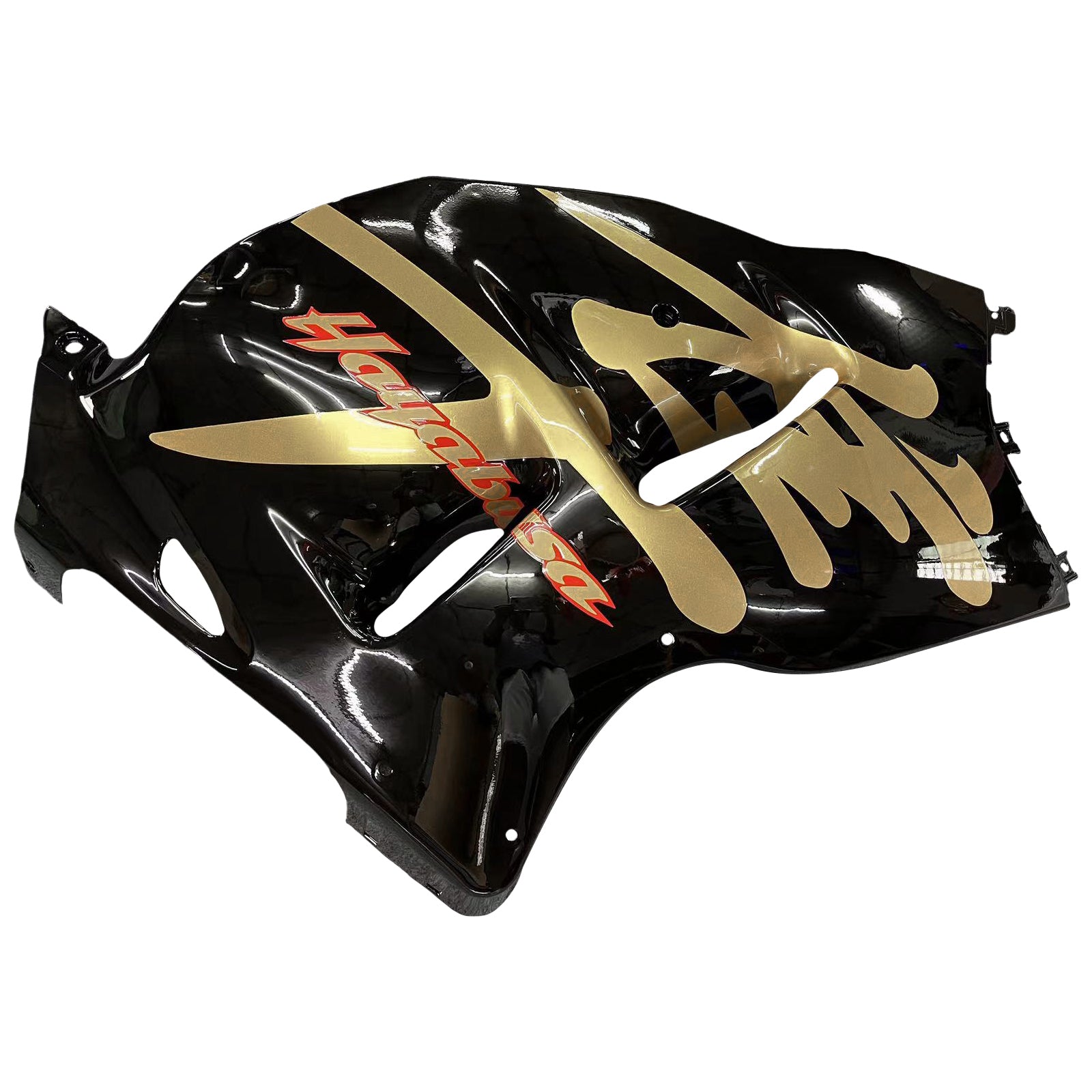 Amotopart 1999-2007 Suzuki Hayabusa GSX1300R Kit de carénage noir et or