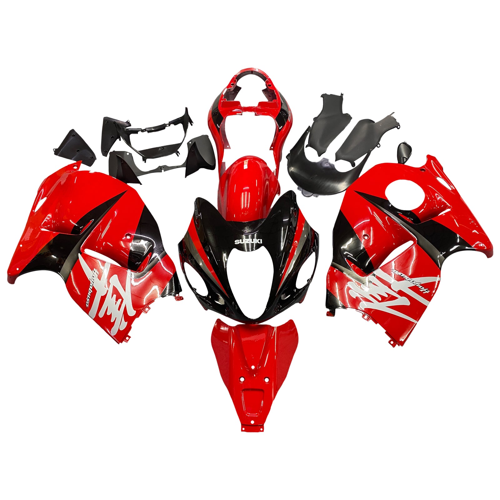 Amotopart 1999-2007 Suzuki Hayabusa GSX1300R Fairing Red Kit