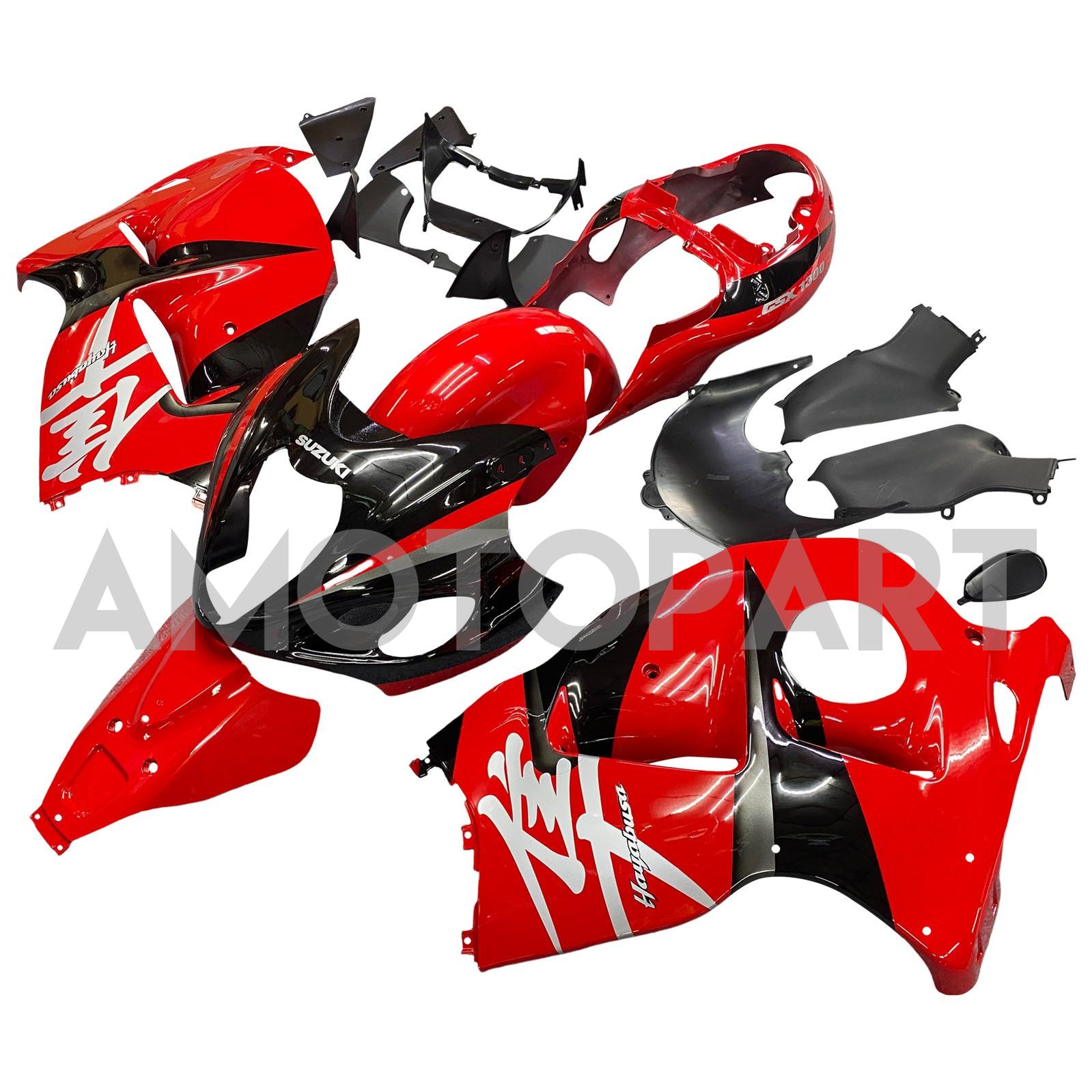 Amotopart 1999-2007 Suzuki Hayabusa GSX1300R Verkleidung Red Kit
