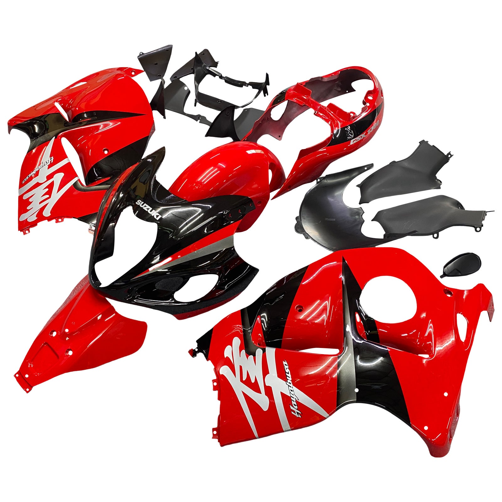 Amotopart 1999-2007 Suzuki Hayabusa GSX1300R Fairing Red Kit