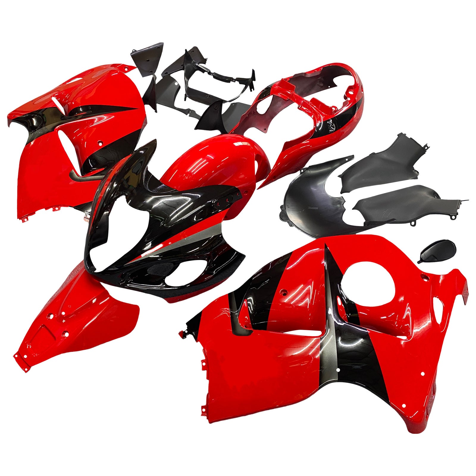 Amotopart 1999-2007 Suzuki Hayabusa GSX1300R Fairing Red Kit