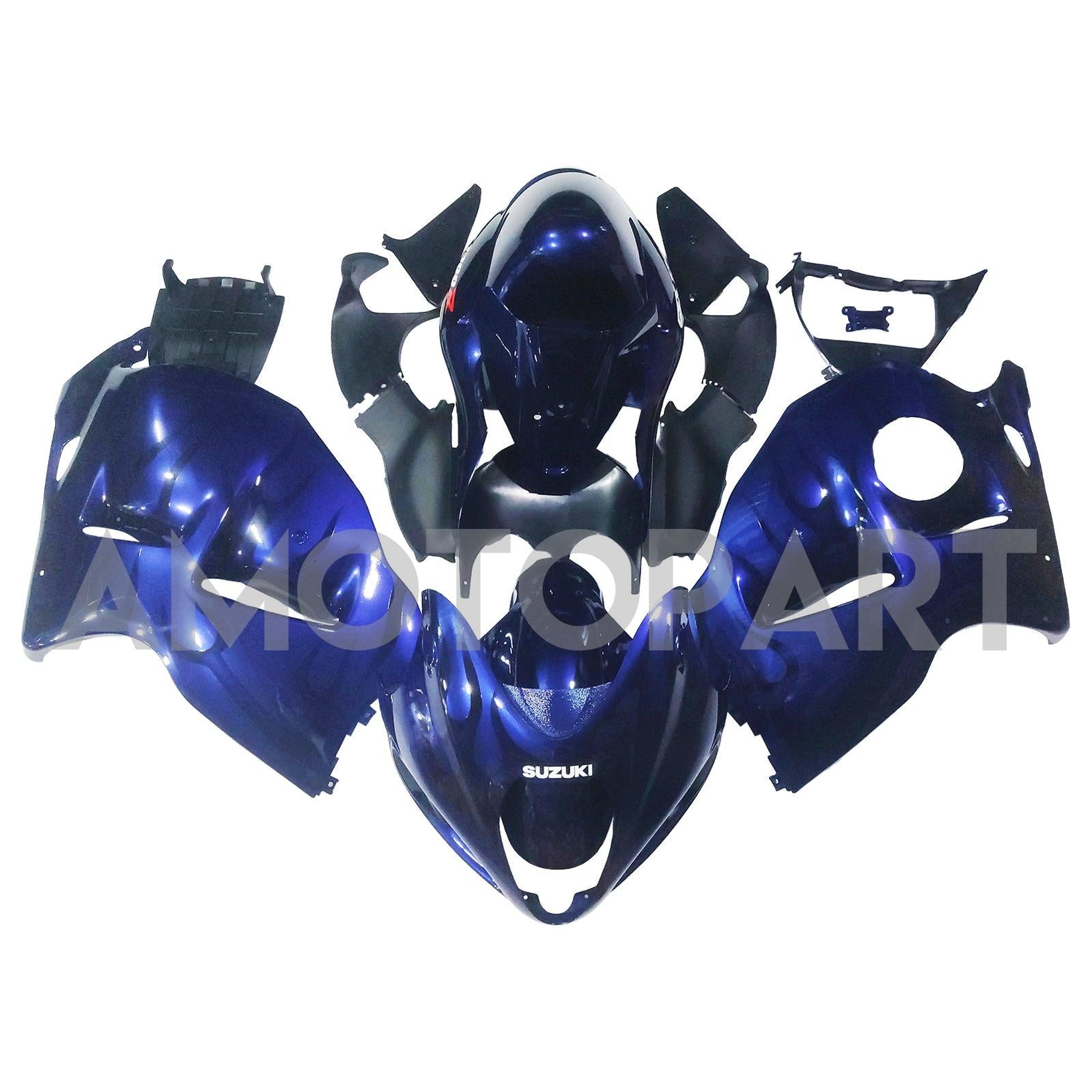 Amotopart 1999-2007 Suzuki Hayabusa GSX1300R Fairing Dark Blue Kit