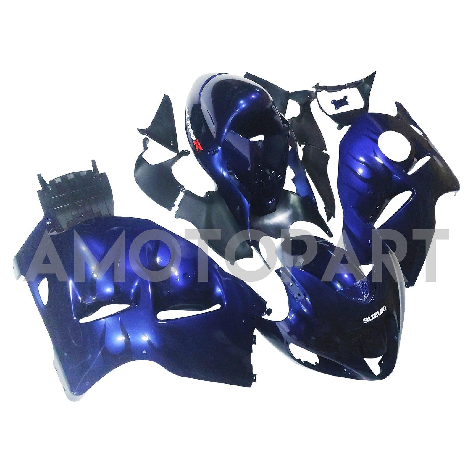 Amotopart 1999-2007 Suzuki Hayabusa GSX1300R Fairing Dark Blue Kit