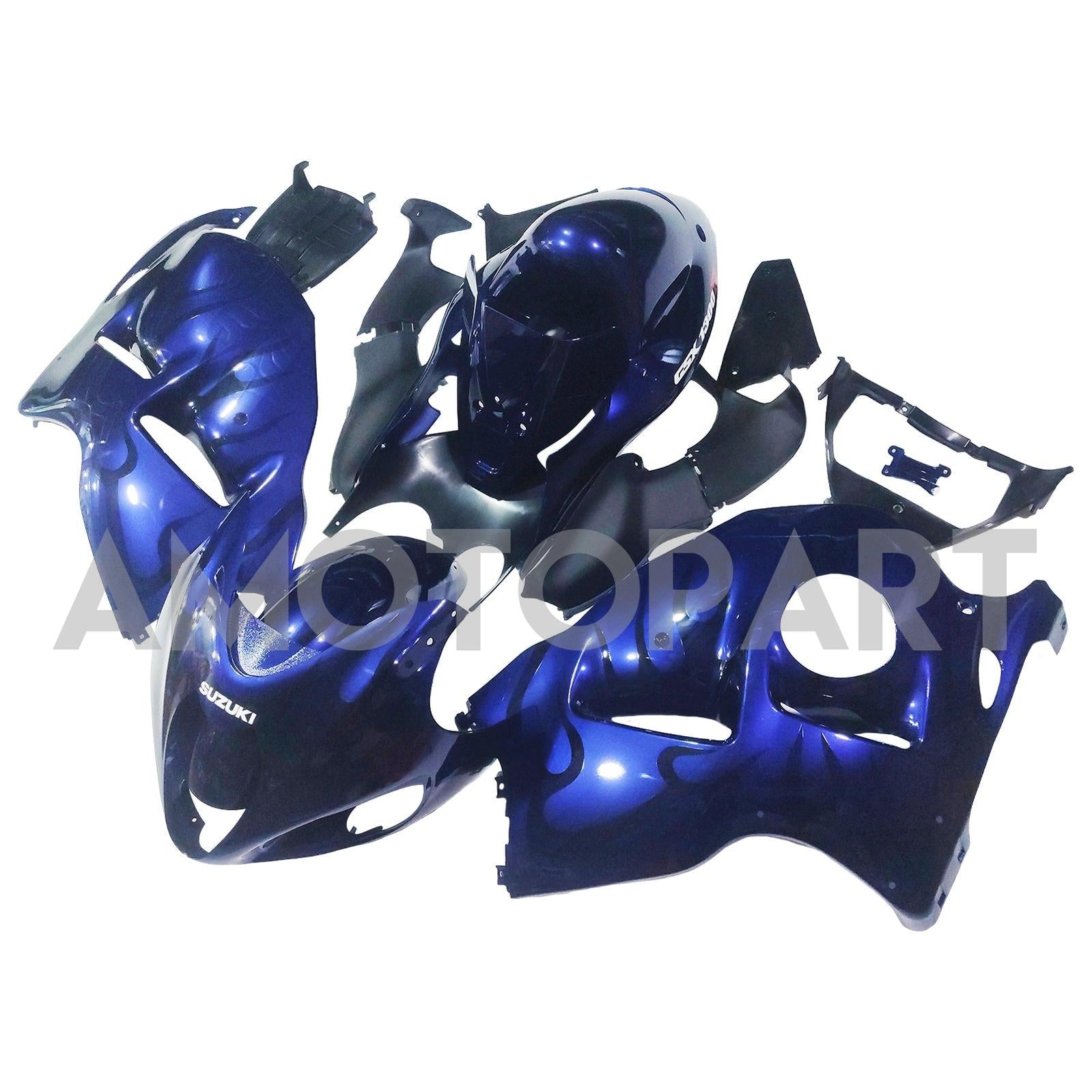 Amotopart 1999-2007 Suzuki Hayabusa GSX1300R Fairing Dark Blue Kit