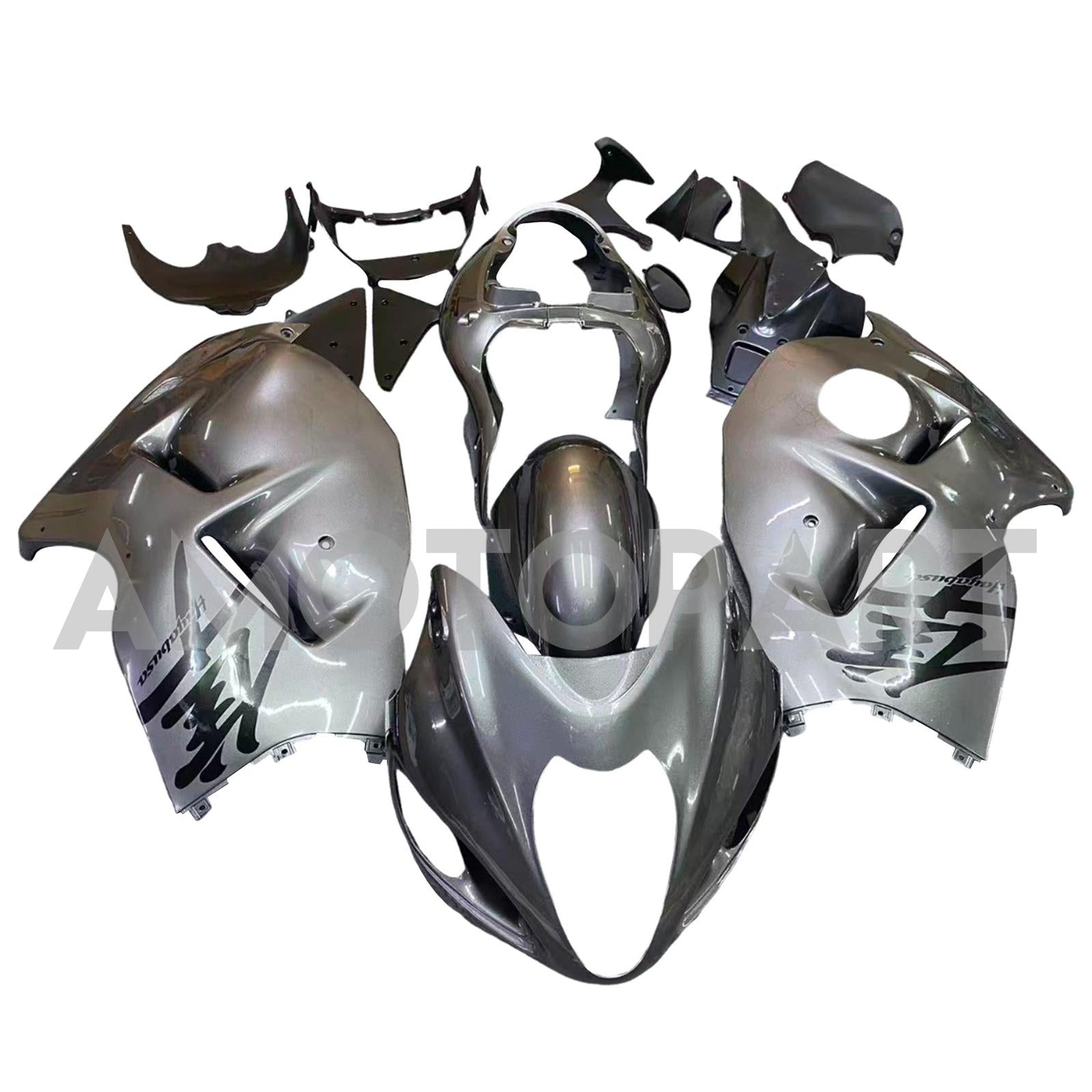 Amotopart 1999–2007 Suzuki Hayabusa GSX1300R Mattschwarzes Verkleidungsset