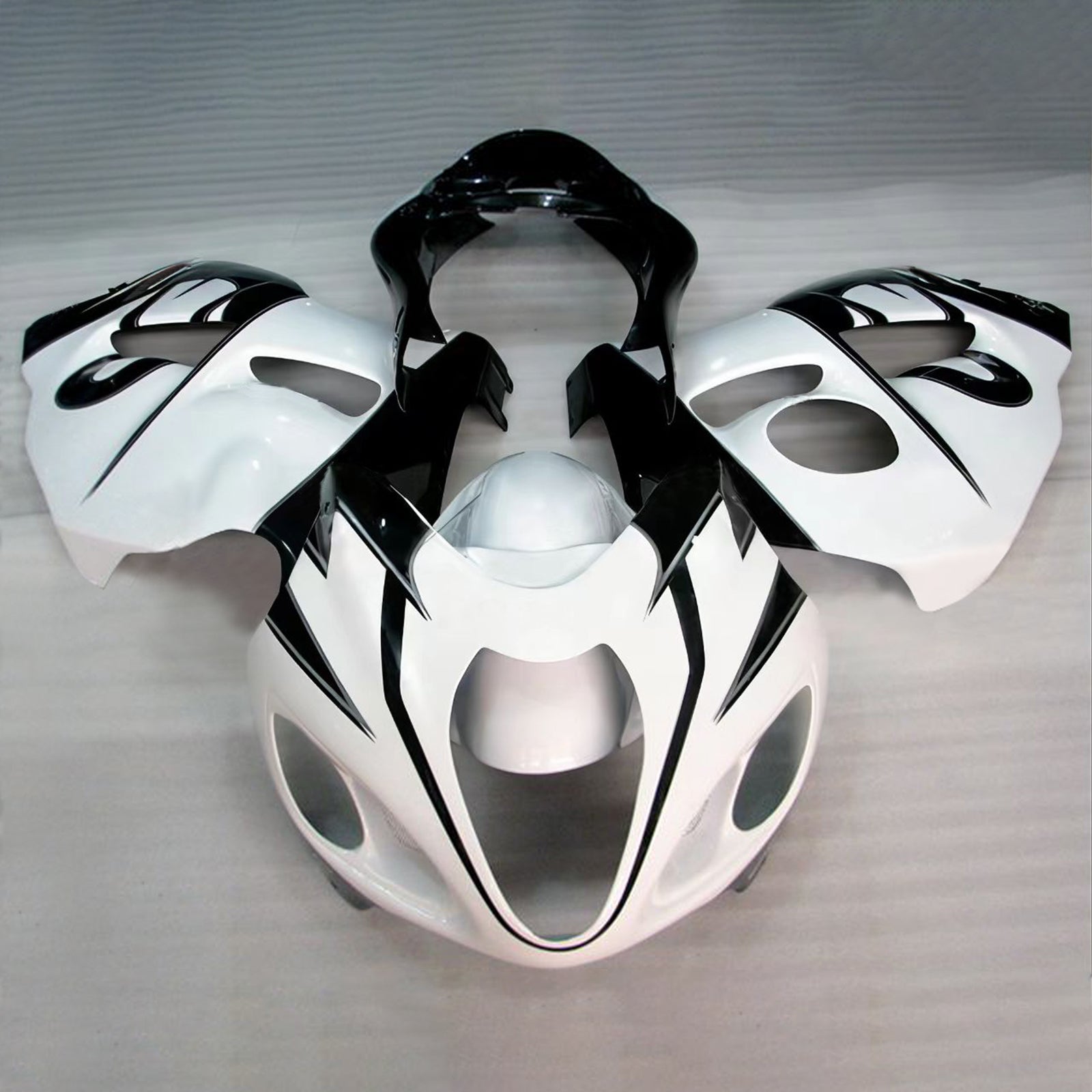 Amotopart 1999-2007 Suzuki Hayabusa GSX1300R Black&White Style1 Fairing Kit