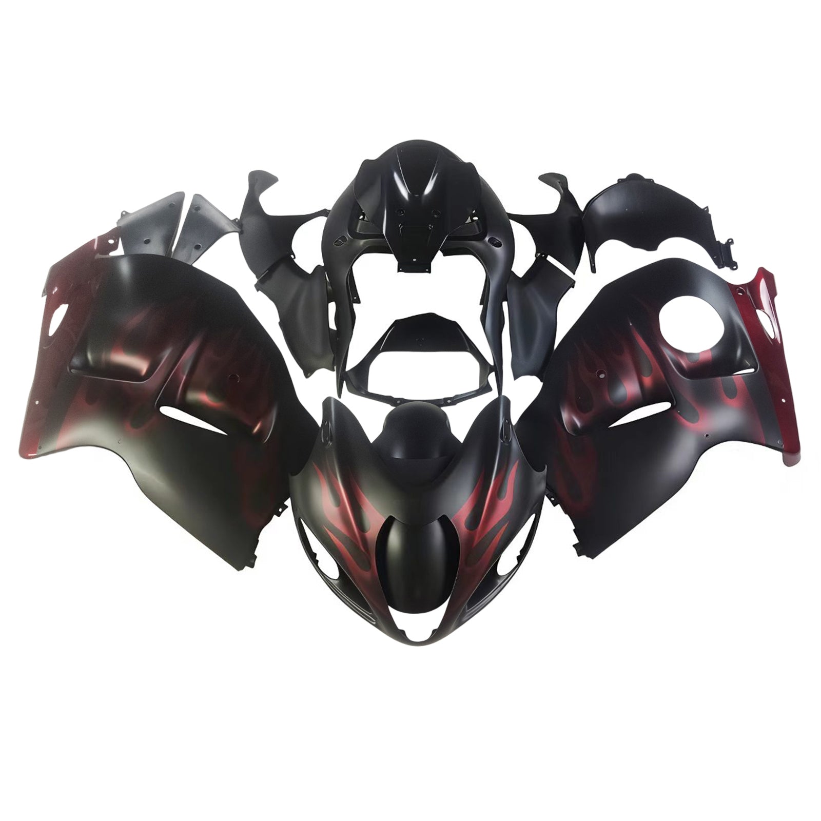 Amotopart 1999-2007 Suzuki GSX1300R Fairing Red&Black Kit