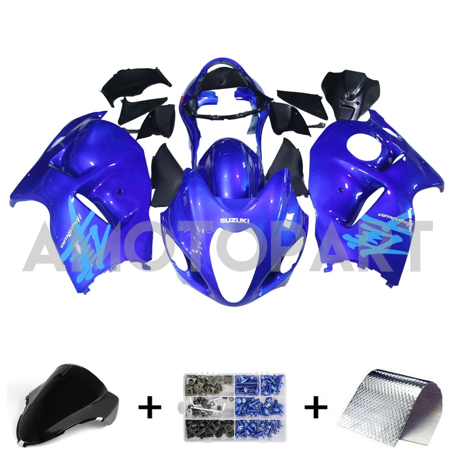 Injektionssats Kit Bodywork Plastic ABS för Suzuki Hayabusa GSX1300R 1999-2007