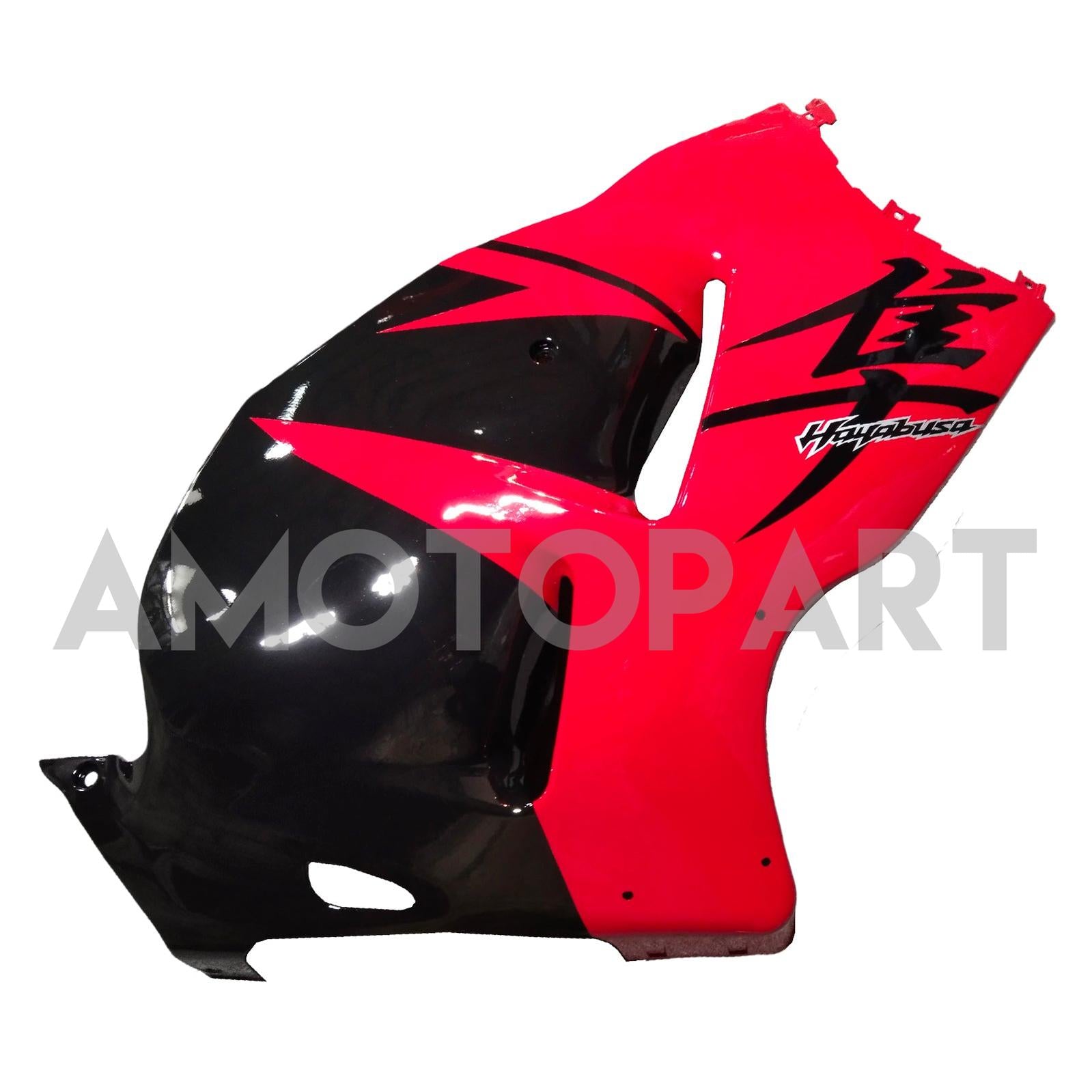 Amotopart 1999-2007 Suzuki Hayabusa GSX1300R Gloss Red&Black Style1 Fairing Kit