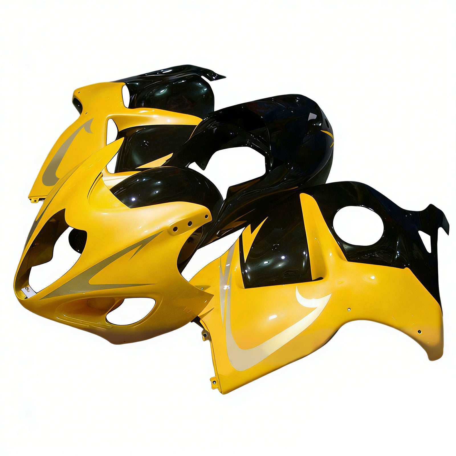 Amotopart 1999-2007 GSX1300R Hayabusa Suzuki Kit carena giallo e nero