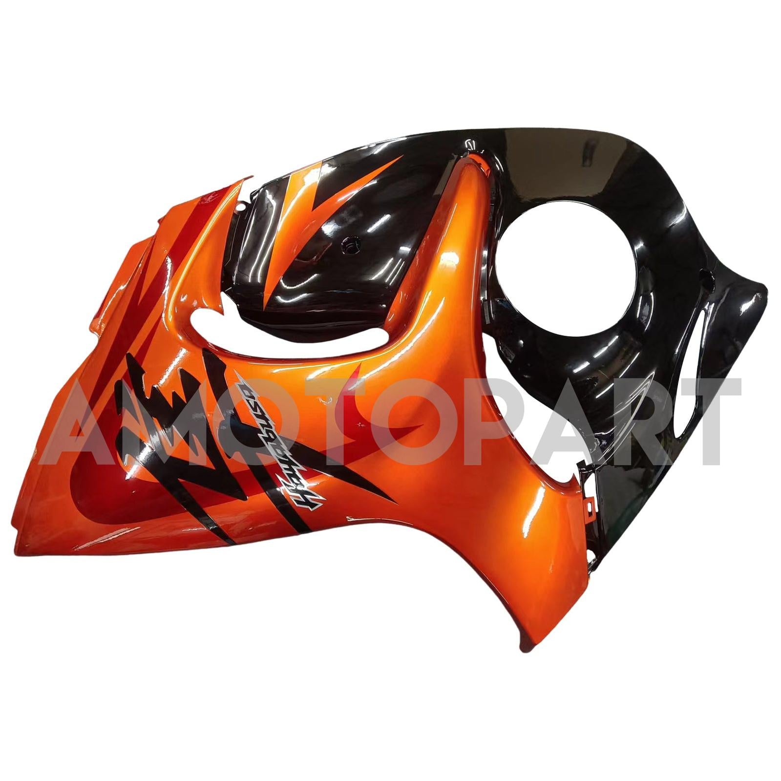 Amotopart 2008-2020 Suzuki Hayabusa GSX1300R Gloss Orange & Black Fairing Kit