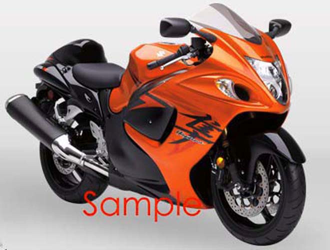 Amotopart 2008-2020 Kit carena Suzuki Hayabusa GSX1300R arancione lucido e nero