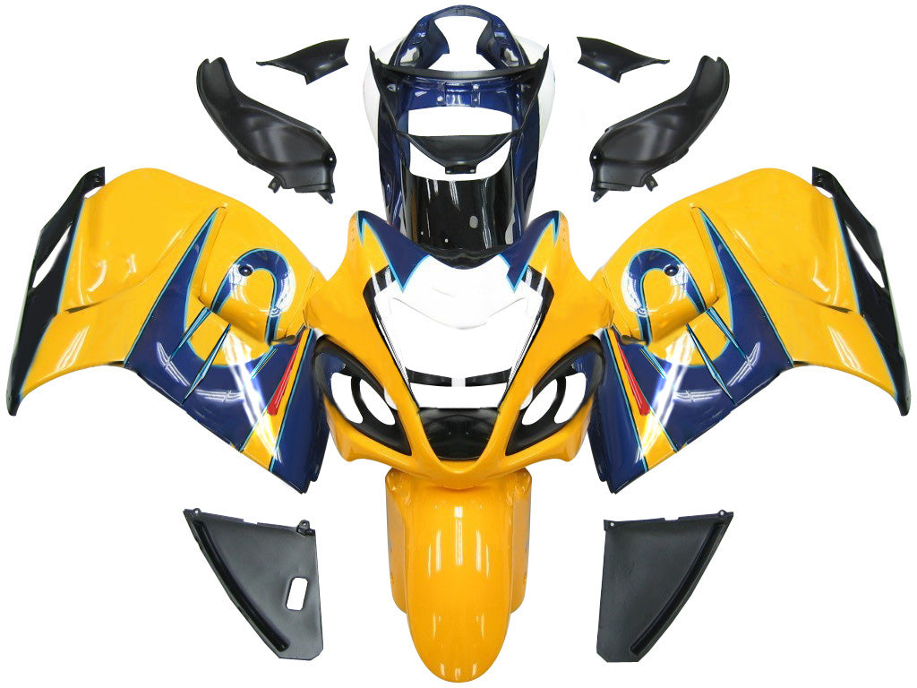 Amotopart 2008-2020 Suzuki Hayabusa GSX1300R Yellow&Blue Fairing Kit
