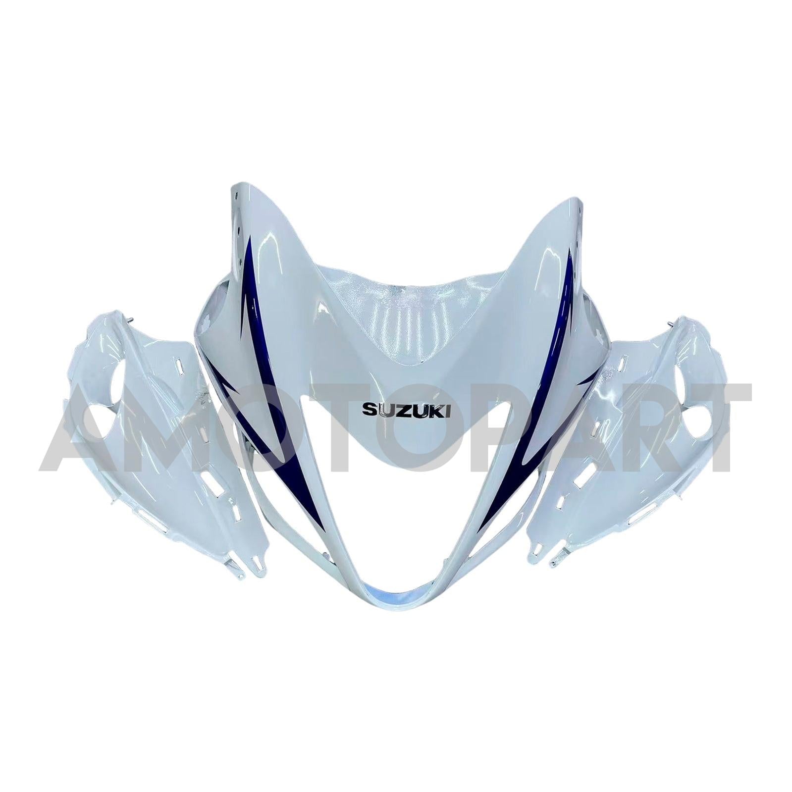 Amotopart 2008-2020 Suzuki Hayabusa GSX1300R White&Grey Fairing Kit