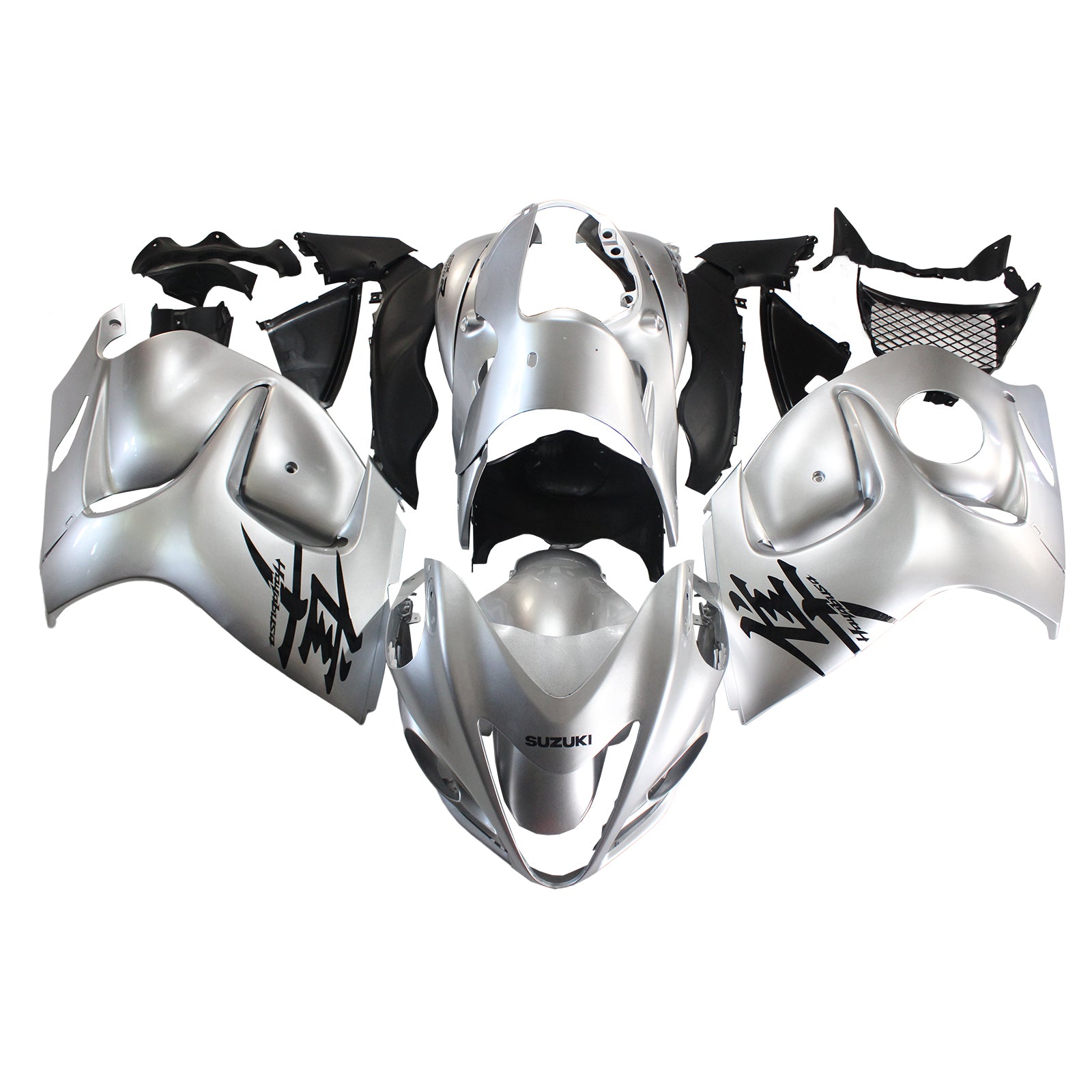 Amotopart 2008–2020 Suzuki Hayabusa GSX1300R Verkleidungs-Silber-Set