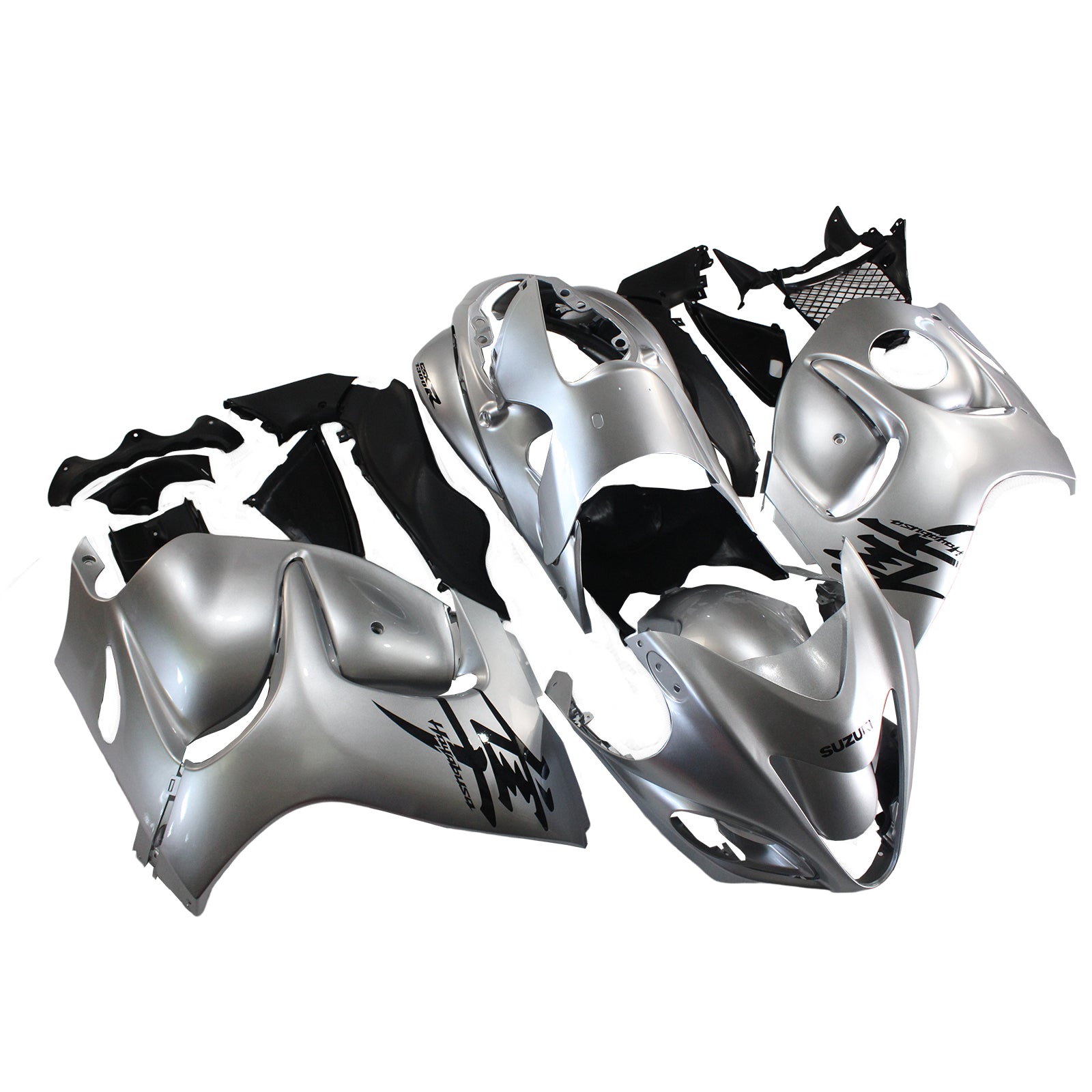 Amotopart 2008–2020 Suzuki Hayabusa GSX1300R Verkleidungs-Silber-Set