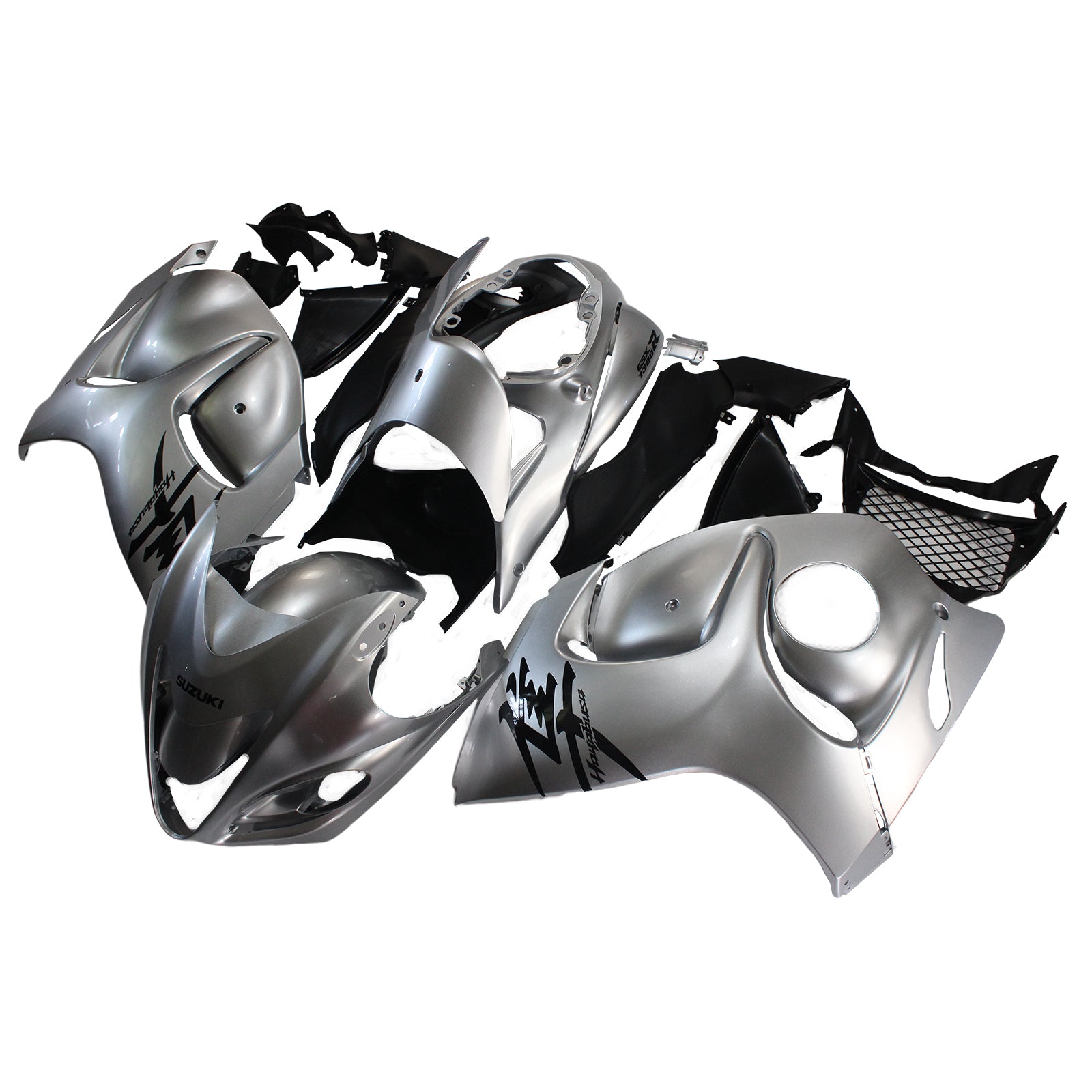 Amotopart 2008–2020 Suzuki Hayabusa GSX1300R Verkleidungs-Silber-Set