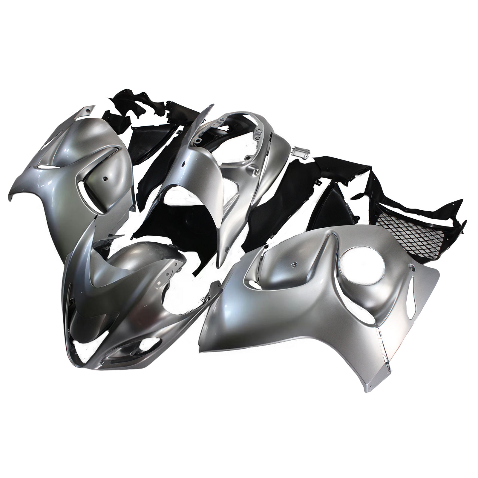 Amotopart 2008–2020 Suzuki Hayabusa GSX1300R Verkleidungs-Silber-Set