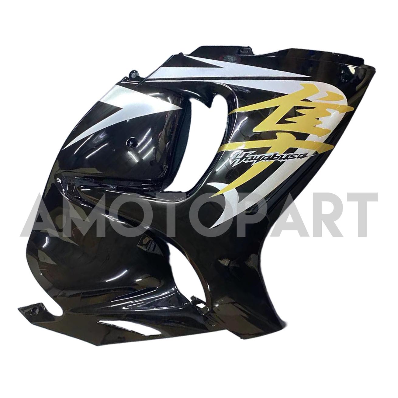 Amotopart 2008-2020 GSX1300R Hayabusa Suzuki Black with Gold Logo Fairing Kit