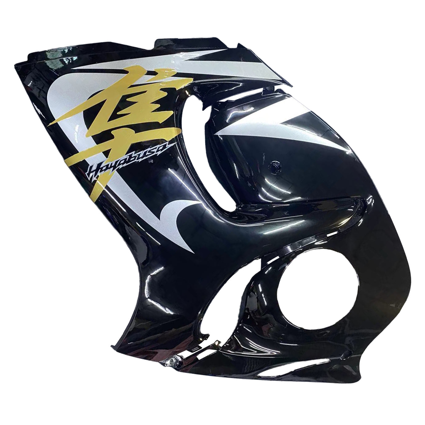 Amotopart 2008–2020 GSX1300R Hayabusa Suzuki Schwarz-Weiß-Verkleidungsset