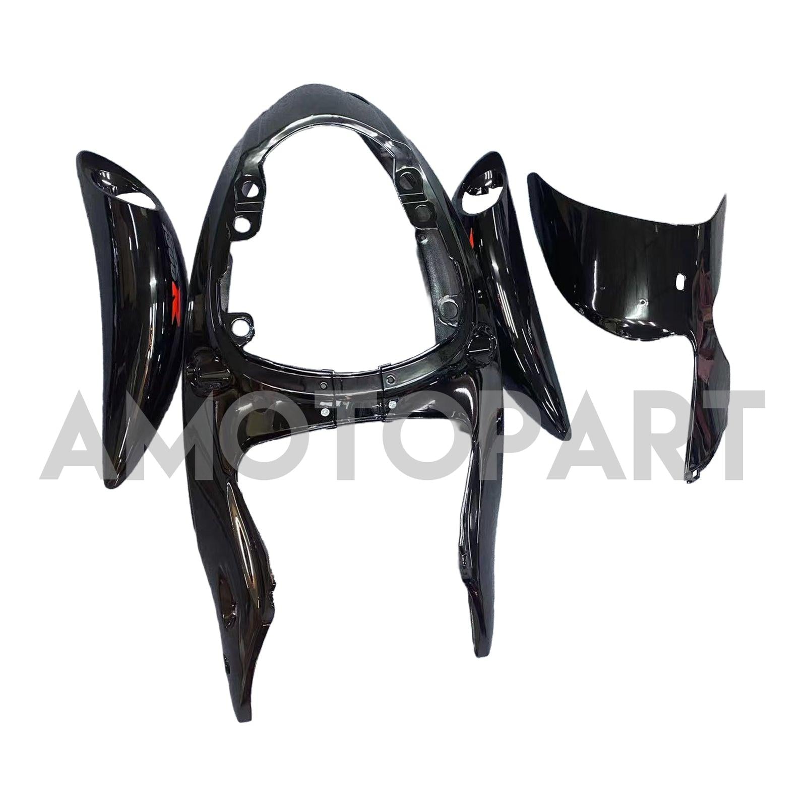 Amotopart 2008-2020 GSX1300R Hayabusa Suzuki Black with Gold Logo Fairing Kit