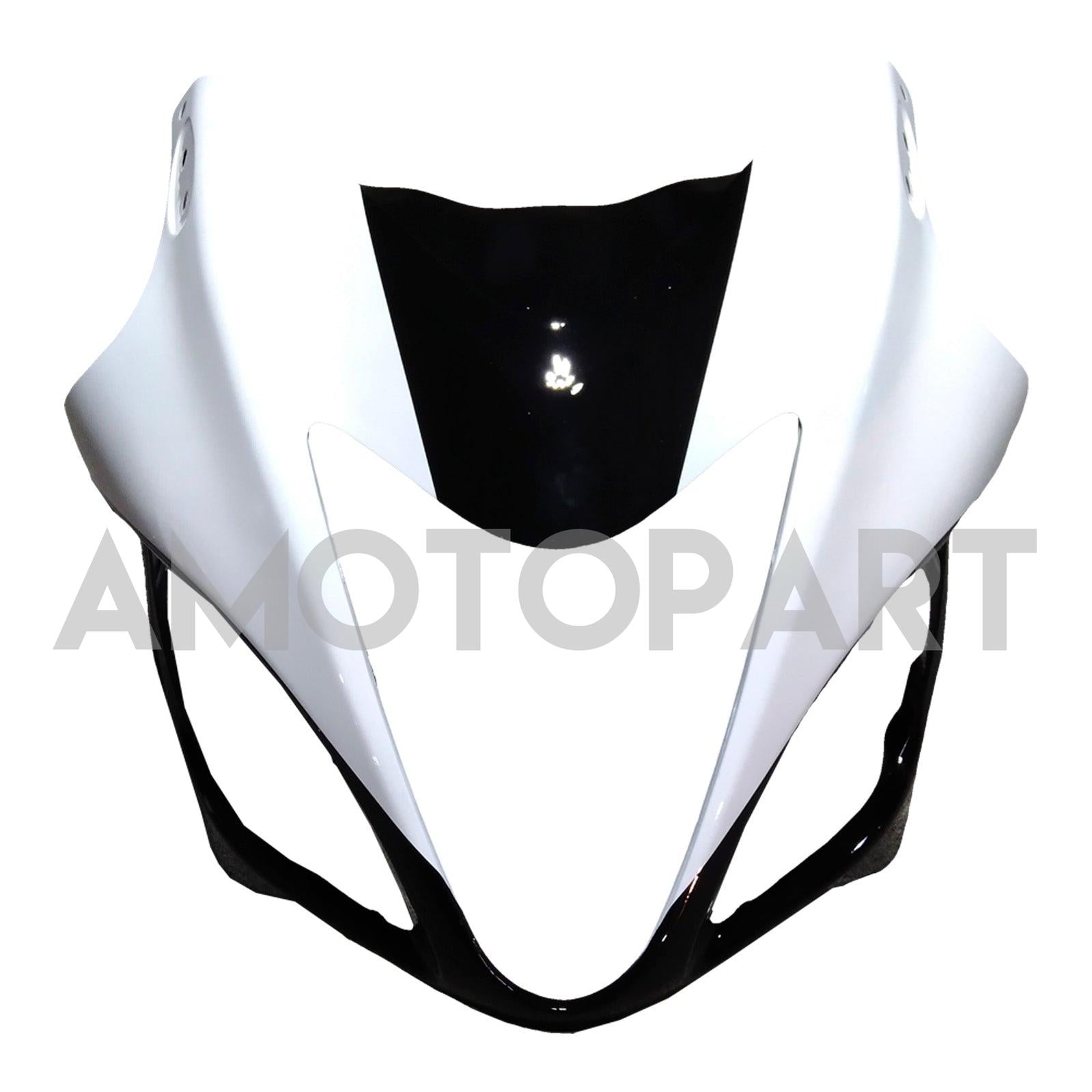 Amotopart 2008-2020 GSX1300R Hayabusa Suzuki White with Gold Logo Fairing Kit