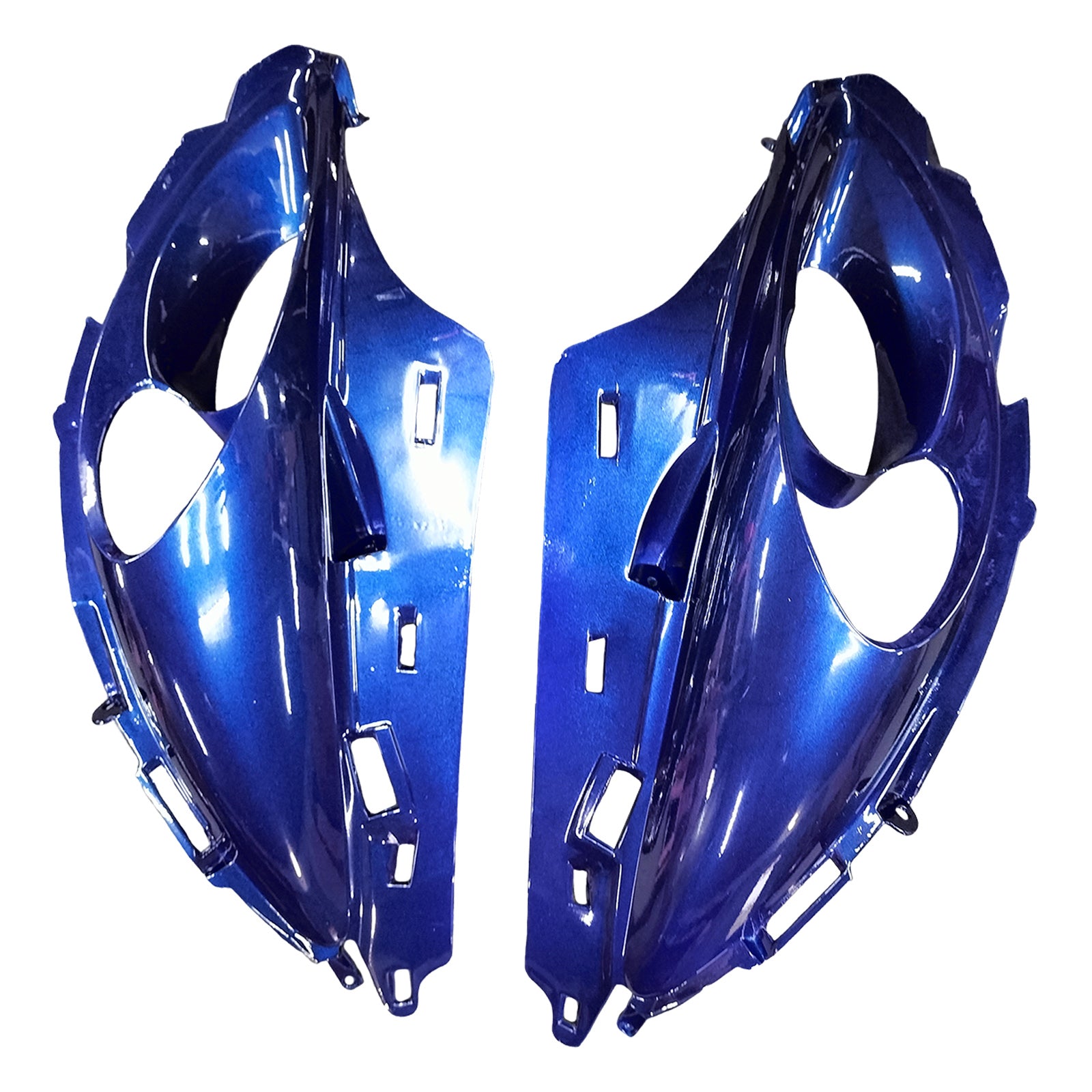 Amotopart 2008-2020 GSX1300R HAYABUSA SUZUKI Bleu foncé avec un carénage de logo or