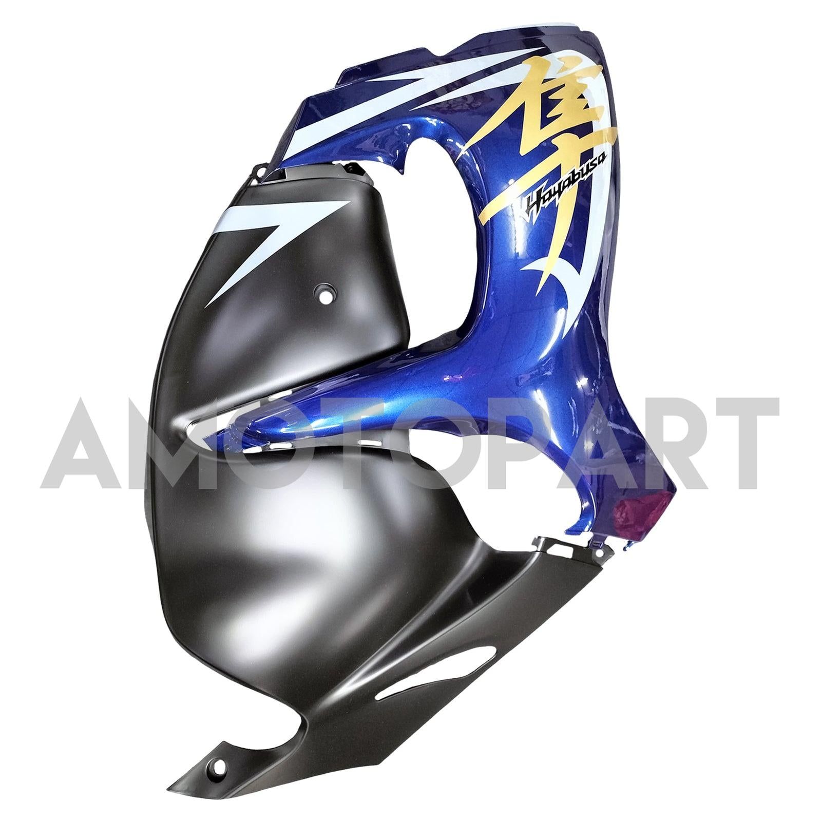 Amotopart 2008-2020 GSX1300R Hayabusa Suzuki Dark Blue with Gold Logo Fairing Kit