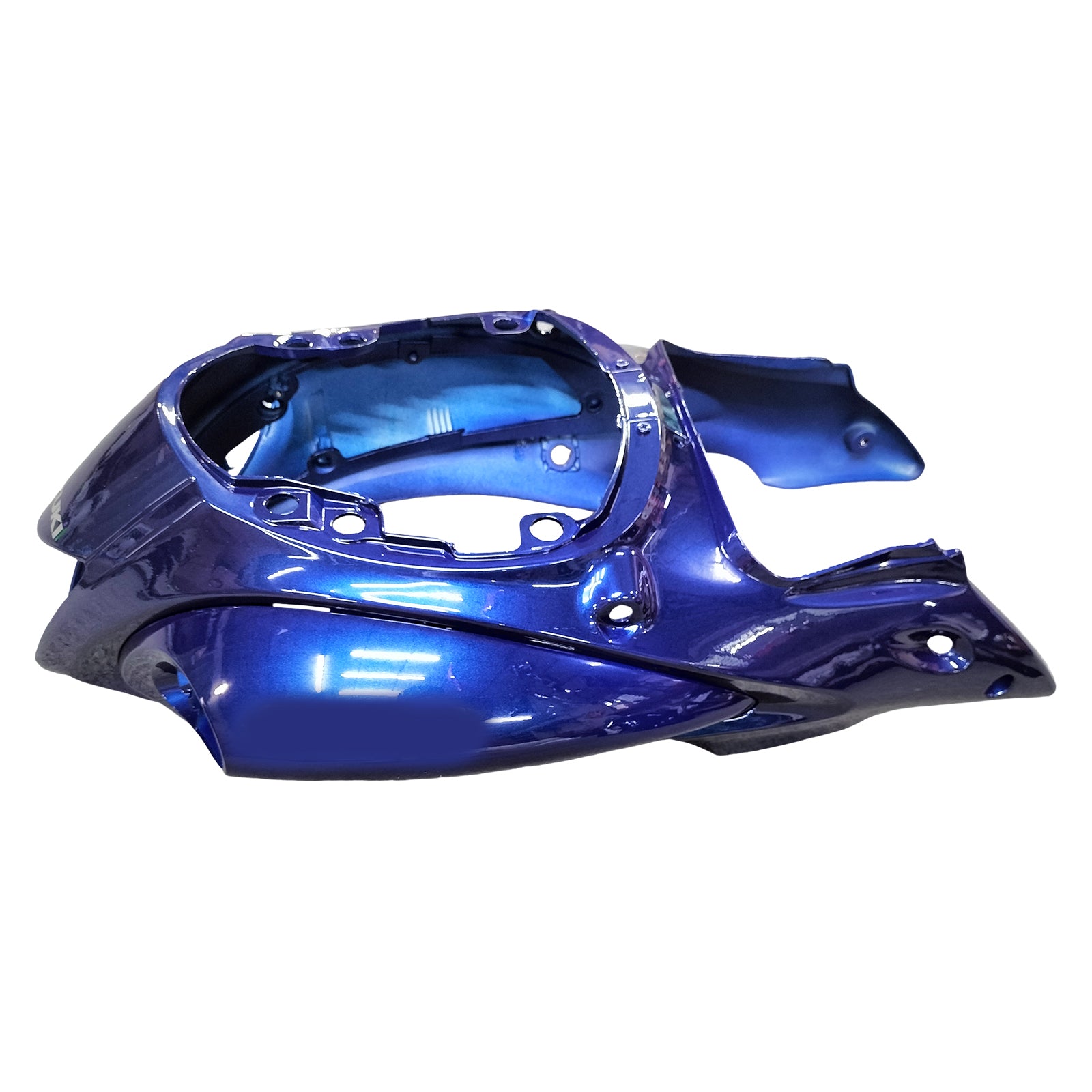 Amotopart 2008-2020 GSX1300R HAYABUSA SUZUKI Bleu foncé avec un carénage de logo or