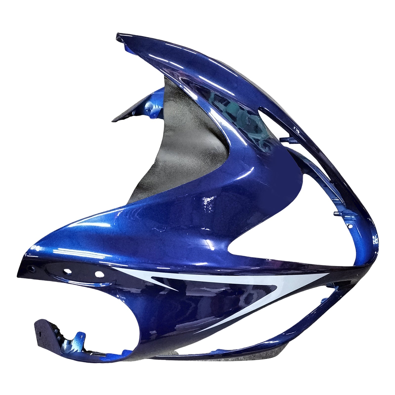 Amotopart 2008-2020 GSX1300R HAYABUSA SUZUKI Bleu foncé avec un carénage de logo or