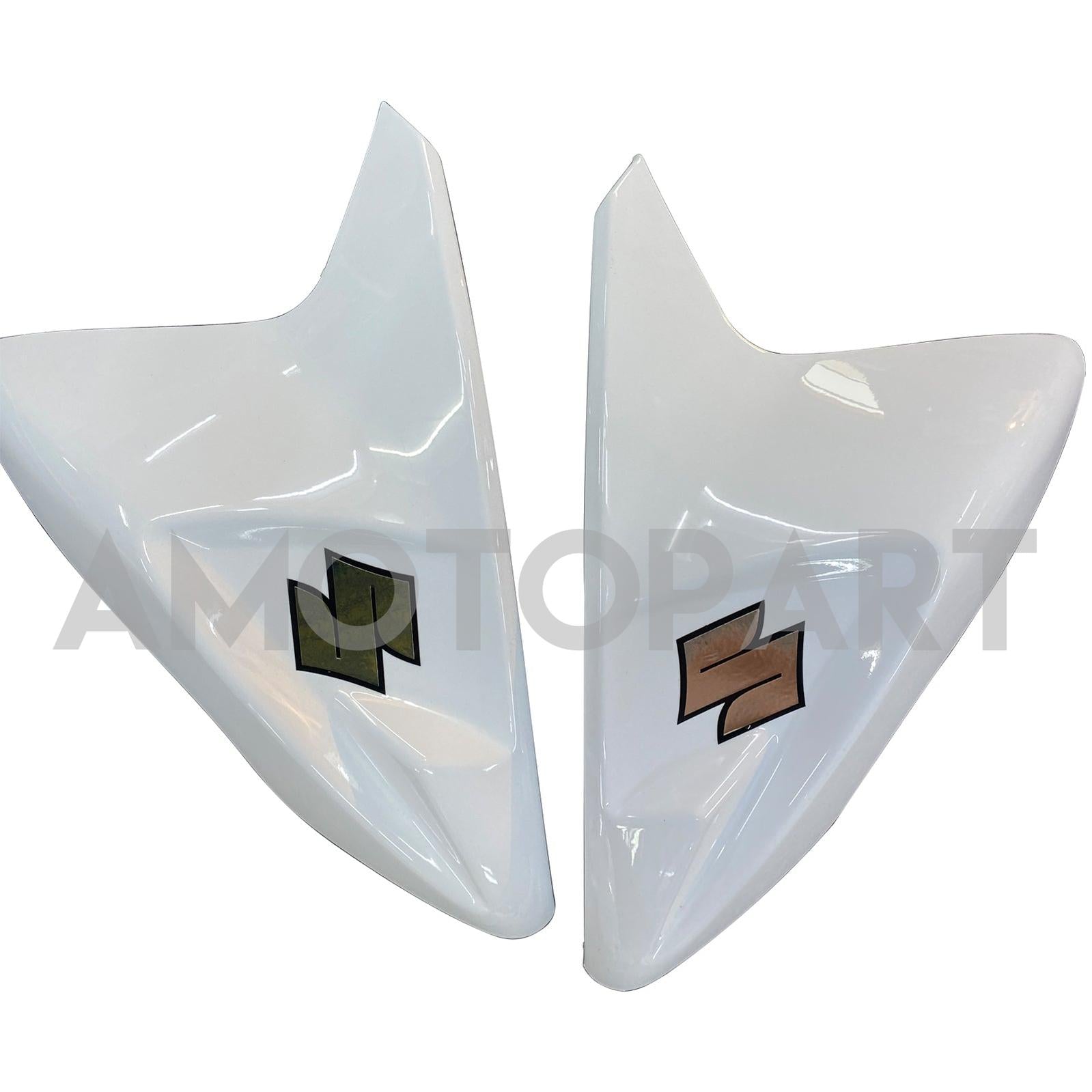 Amotopart 2011-2025 Suzuki GSXR 600/750 Kit de carénage noir blanc brillant