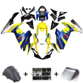 Amotopart 2011-2024 Suzuki GSXR 600/750 Blue&Yellow Fairing Kit