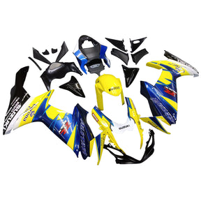 Amotopart 2011-2024 Suzuki GSXR 600/750 Blue&Yellow Fairing Kit