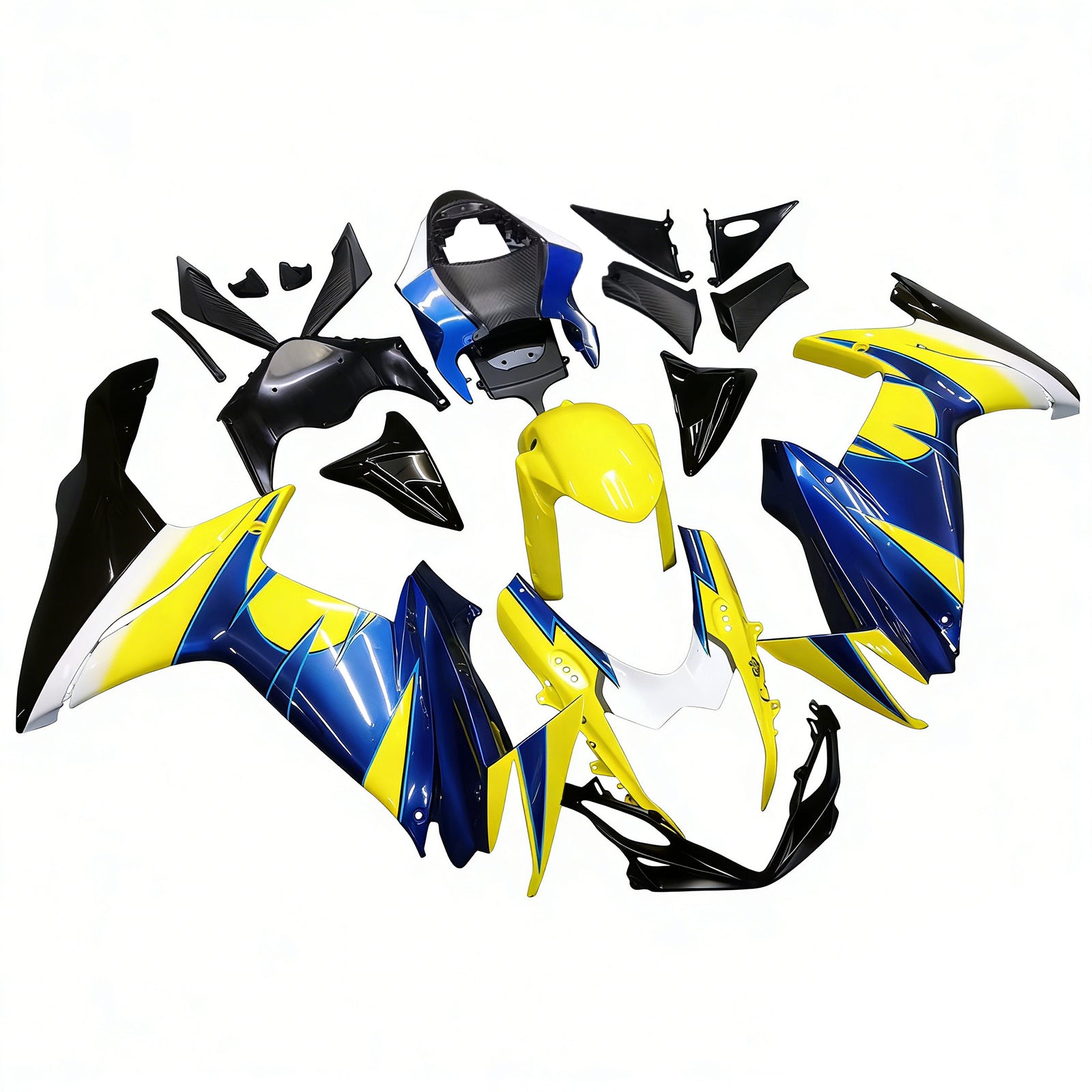 Amotopart 2011-2026 Suzuki GSXR 600/750 Blå&YGul kåpa
