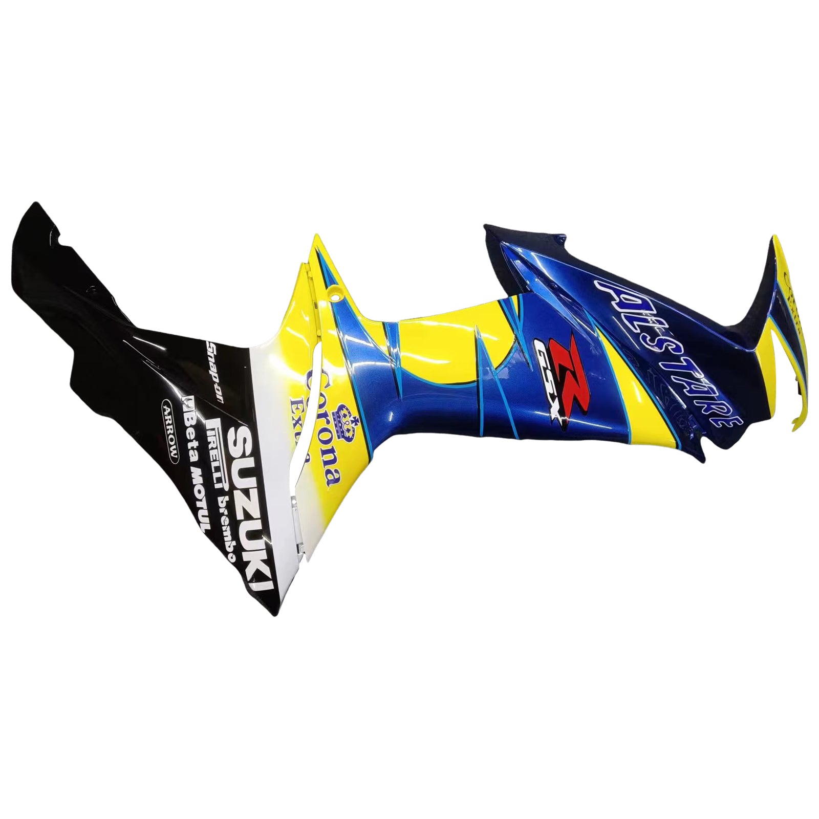 Amotopart 2011-2024 Kit carena Suzuki GSXR 600/750 blu e giallo