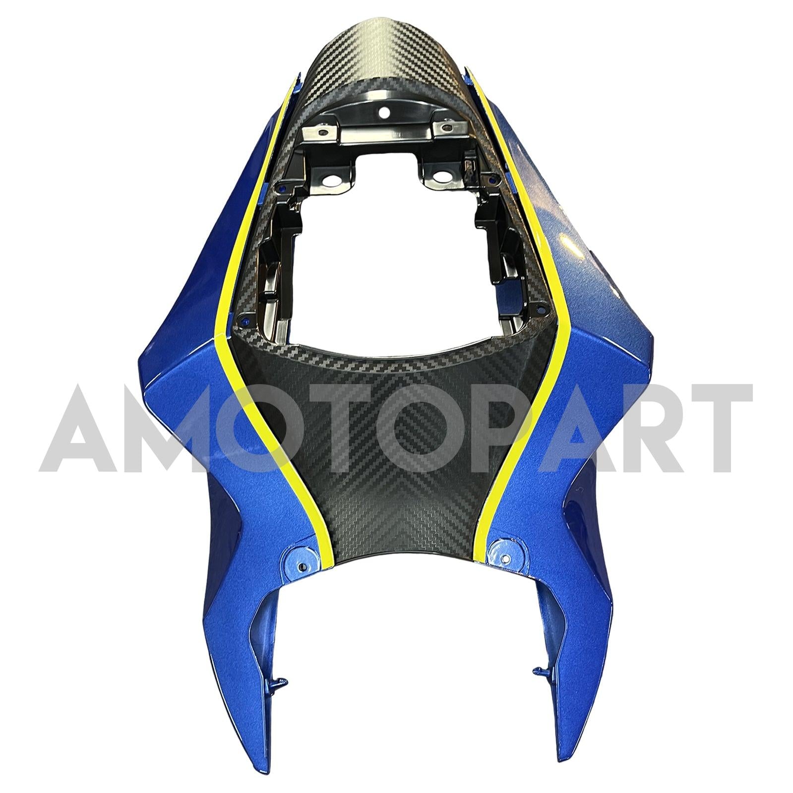Amotopart 2011-2025 GSXR 600/750 Suzuki Blue&White with Logo Fairing Kit