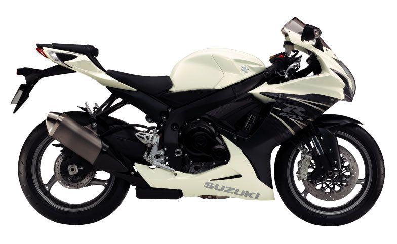 Amotopart Suzuki 2011-2024 GSXR 600/750 Kit de carenado blanco