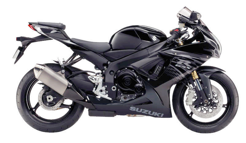 Amotopart 2011-2024 Suzuki GSXR 600/750 Verkleidungssatz in Schwarz und Grau