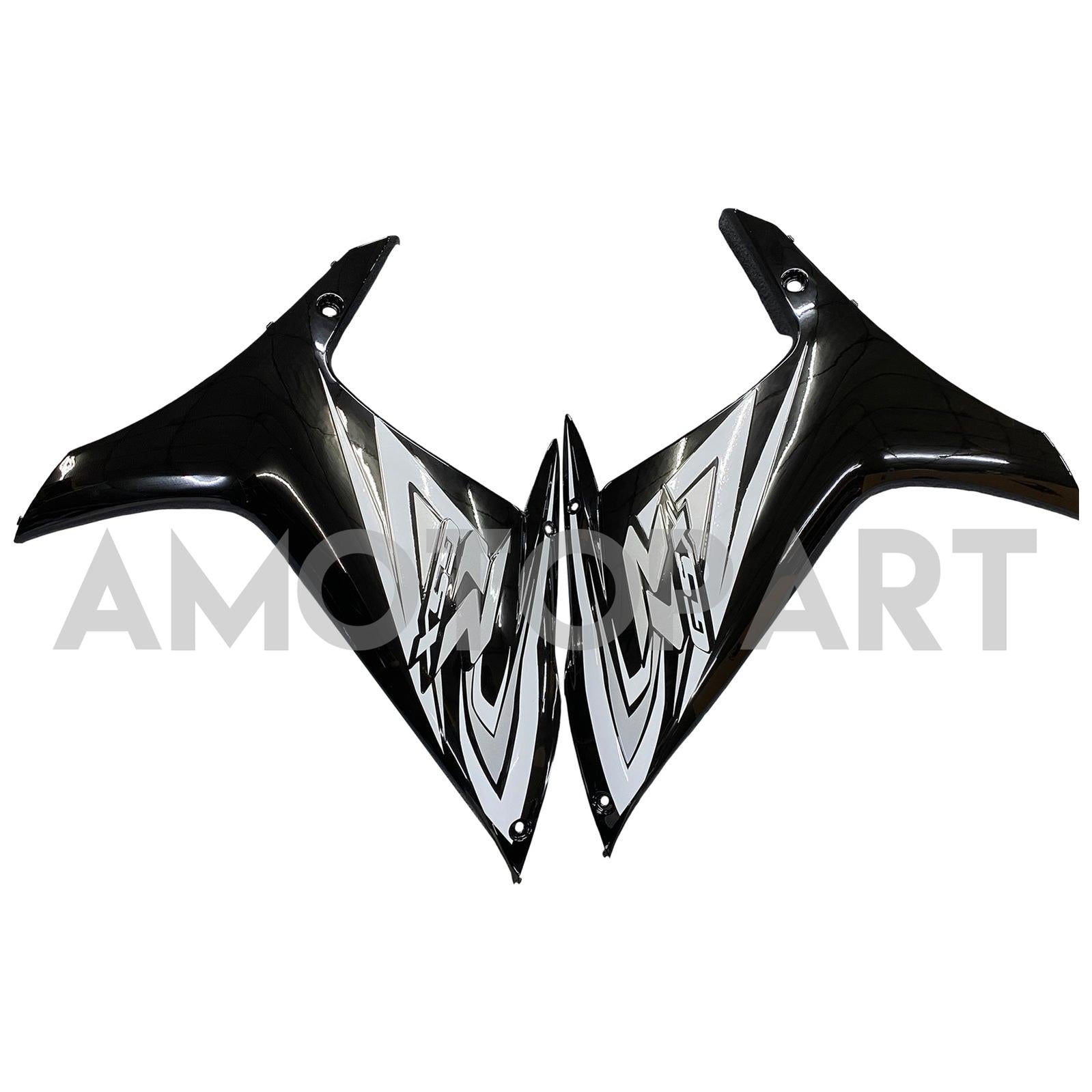 Amotopart 2011-2025 Suzuki GSXR 600/750 Fairing Black & White Kit