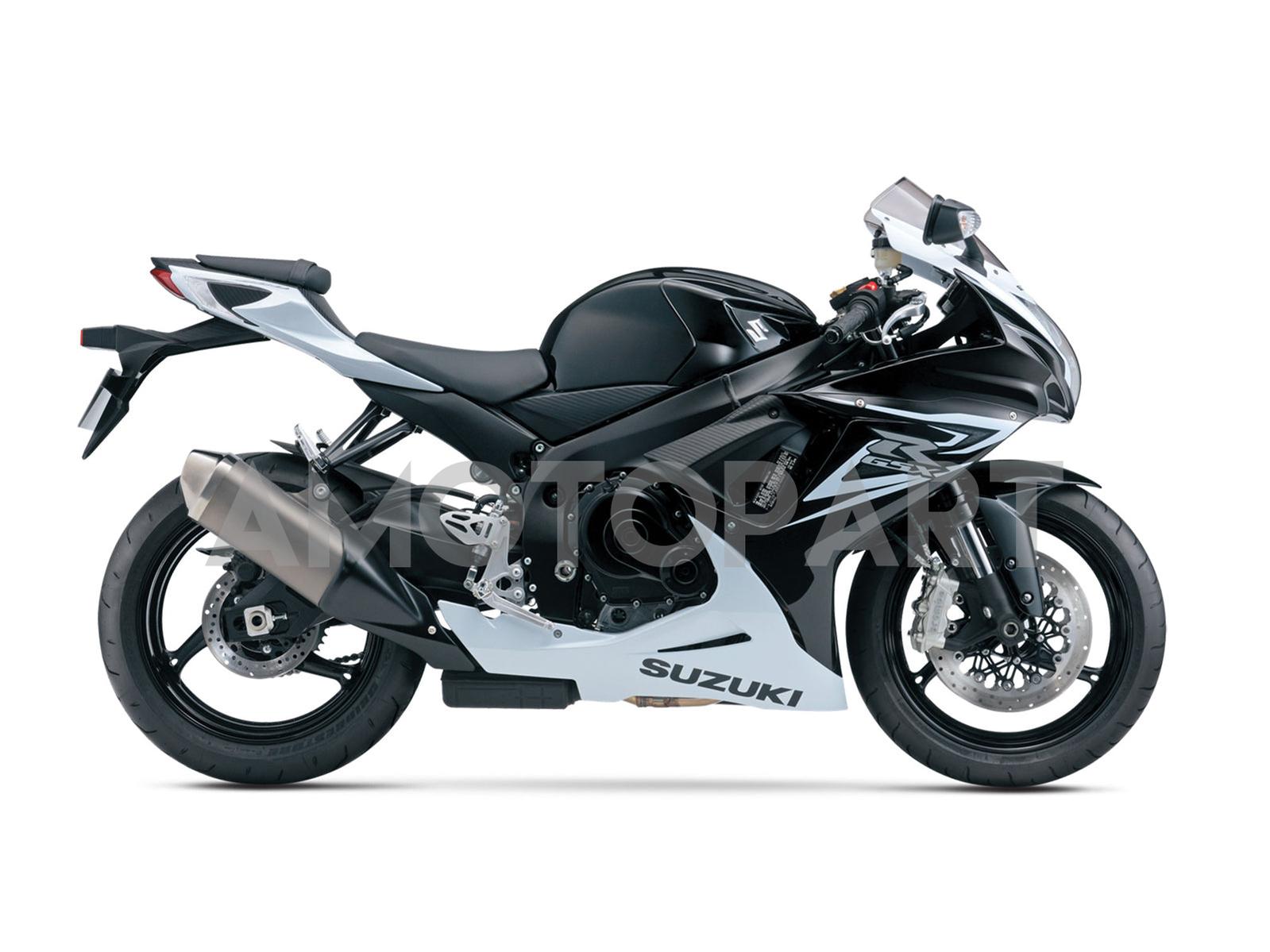 Amotopart 2011-2025 Suzuki GSXR 600/750 Fairing Black & White Kit