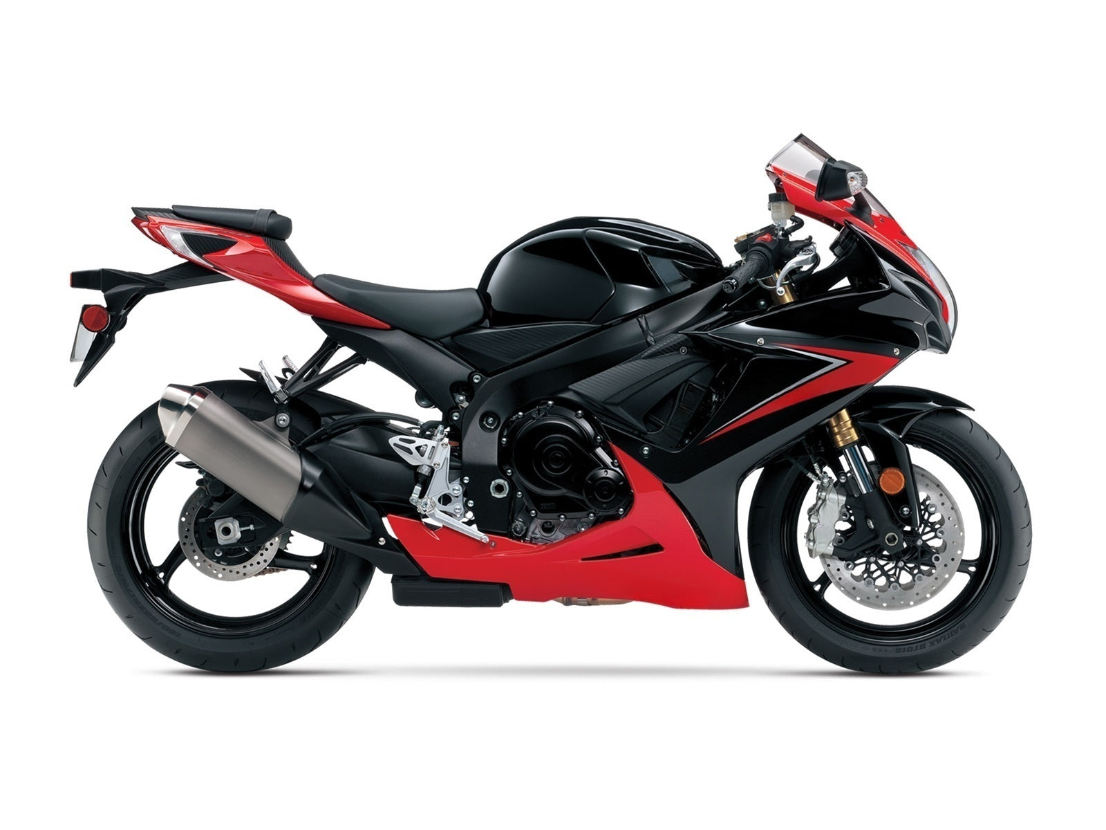 Amotopart 2011–2026 Suzuki GSXR 600/750 Schwarz-Rot-Verkleidungsset