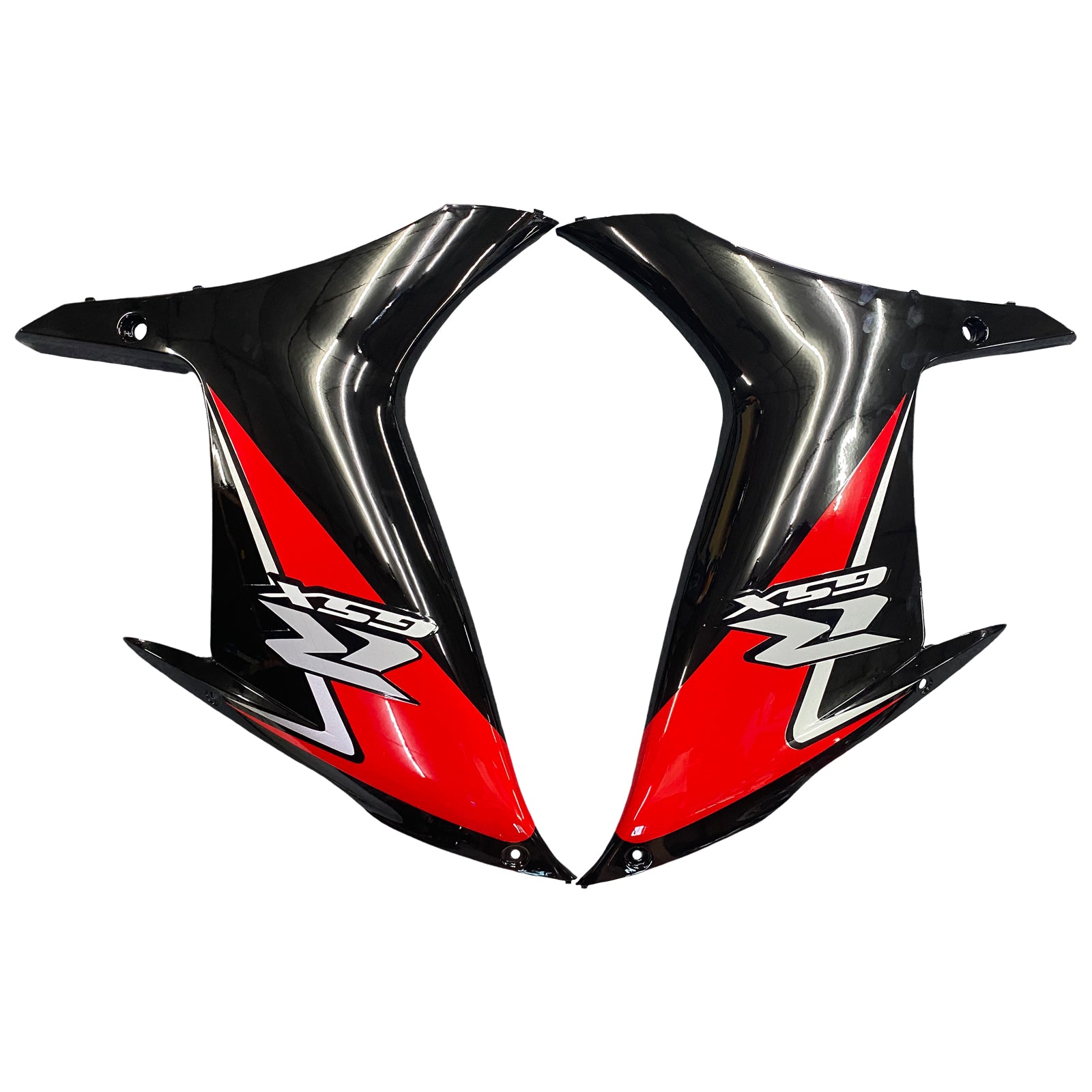 Amotopart 2011-2024 Suzuki GSXR 600/750 Fairing Black&Red Kit