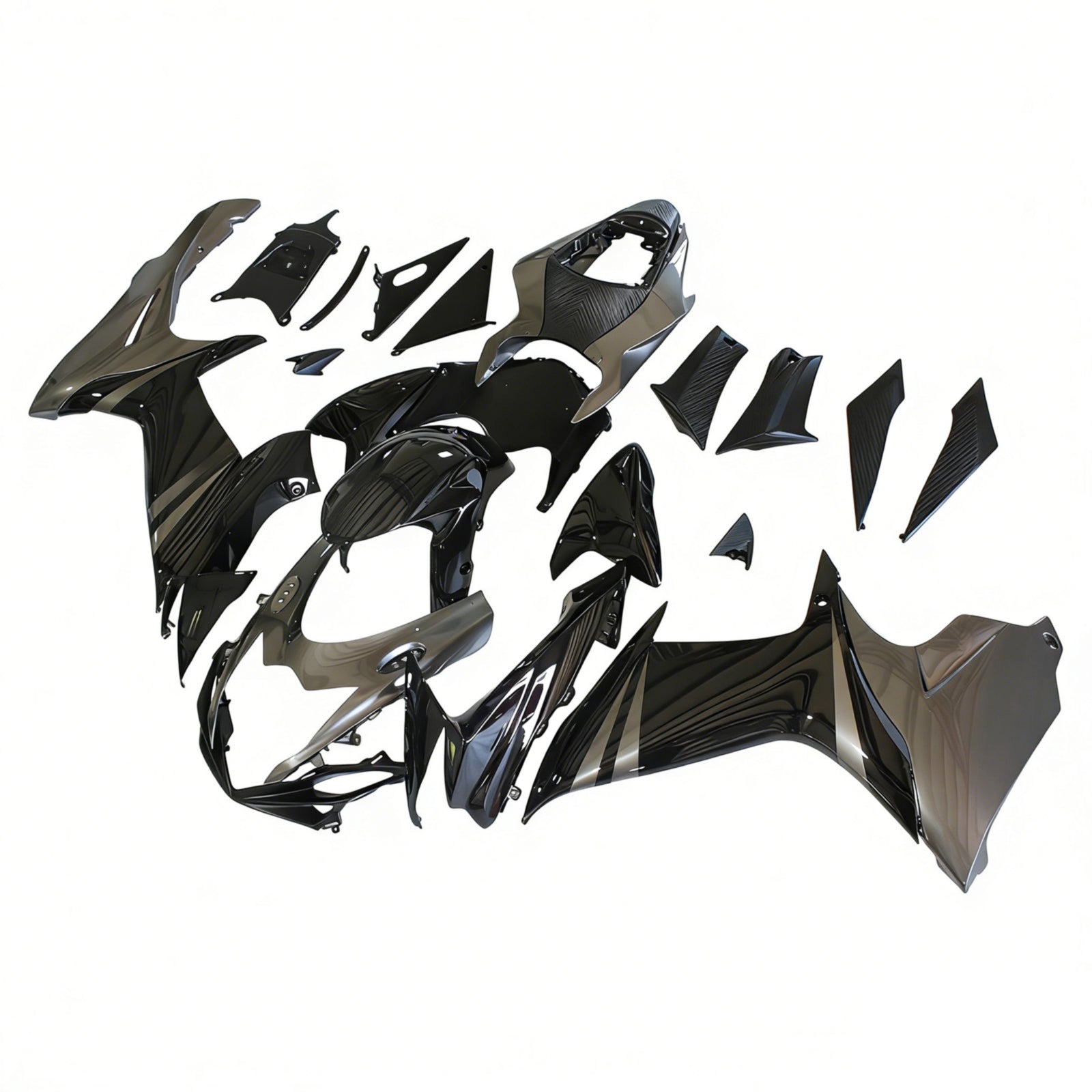 Amotopart Suzuki 2011-2025 GSXR 600/750 Black Gray Fairing Kit