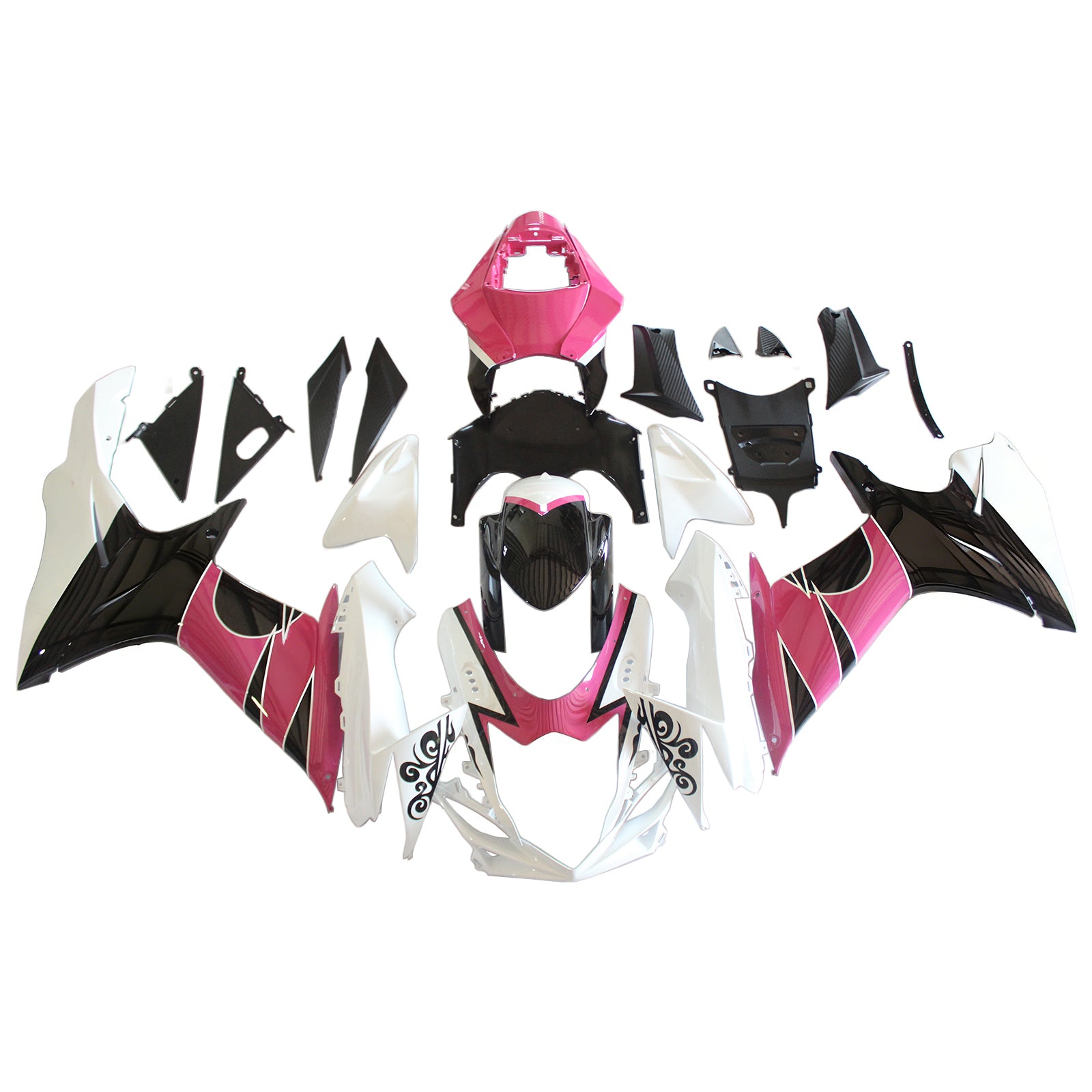 Amotopart Suzuki 2011-2025 GSXR 600/750 Černá růžová bílá kapotáž