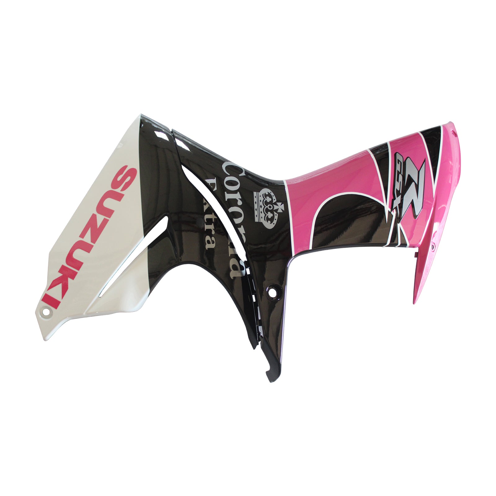 Amotopart Kit carena Suzuki GSXR 600/750 nero rosa bianco 2011-2024